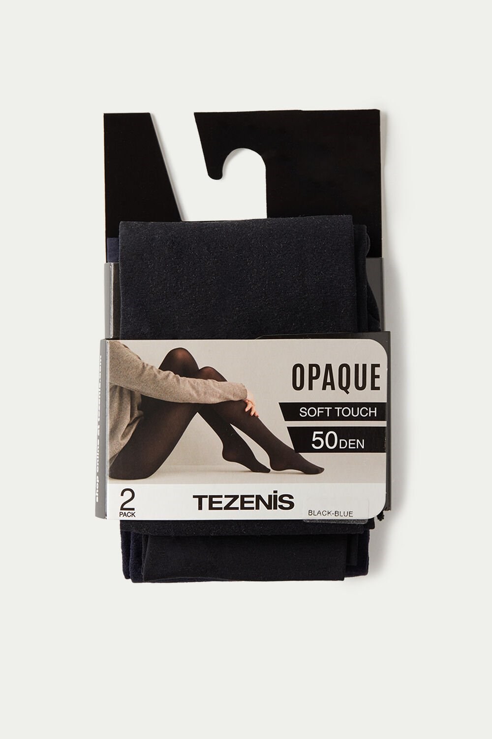 Tezenis 2 X 50 Den Opaque Microfiber Tights Kolorowe Niebieskie | 2639-YWUIB