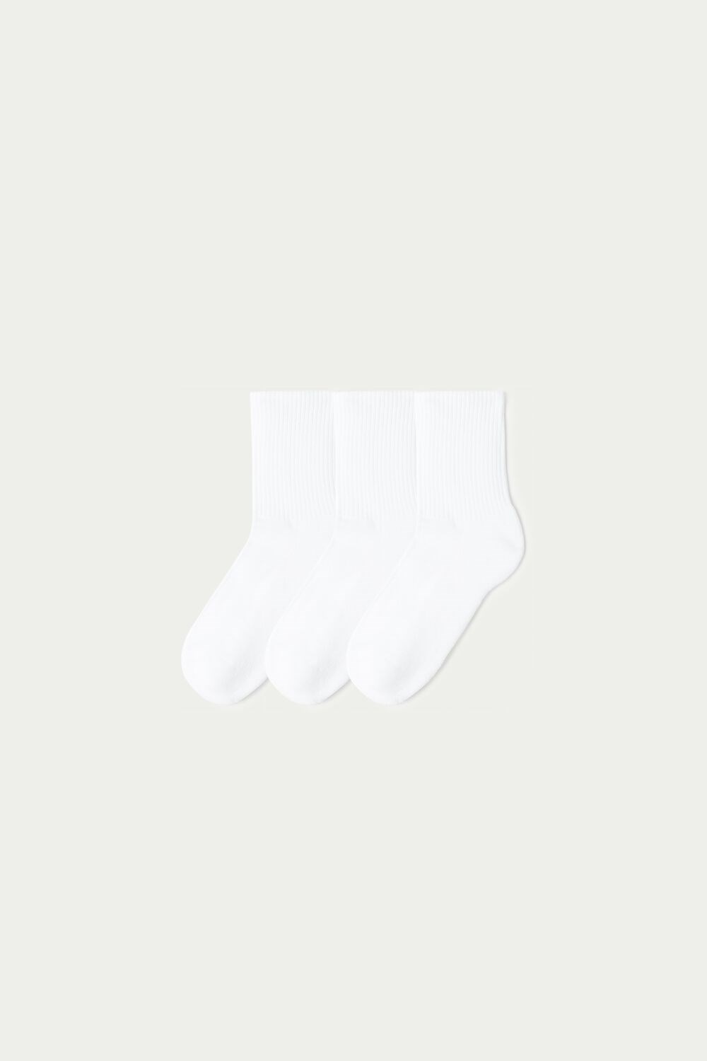 Tezenis 3 X Krótkie Sportowe Socks Białe Białe | 7034-CMNQL