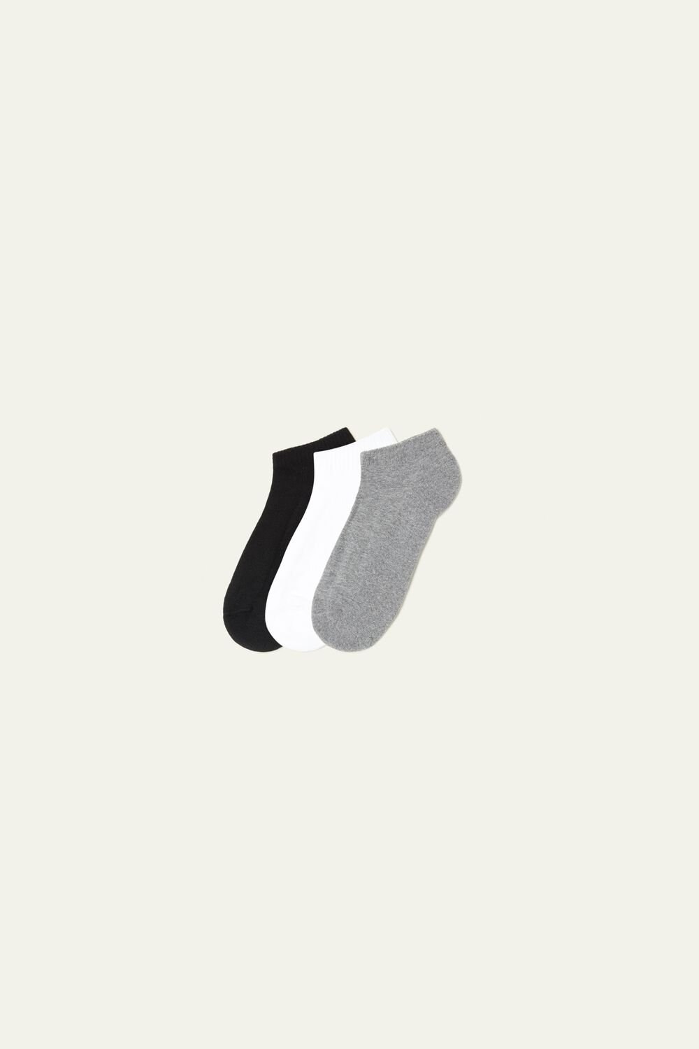 Tezenis 3 x Invisible sport socks in cotton Kolorowe | 7039-PYIAG