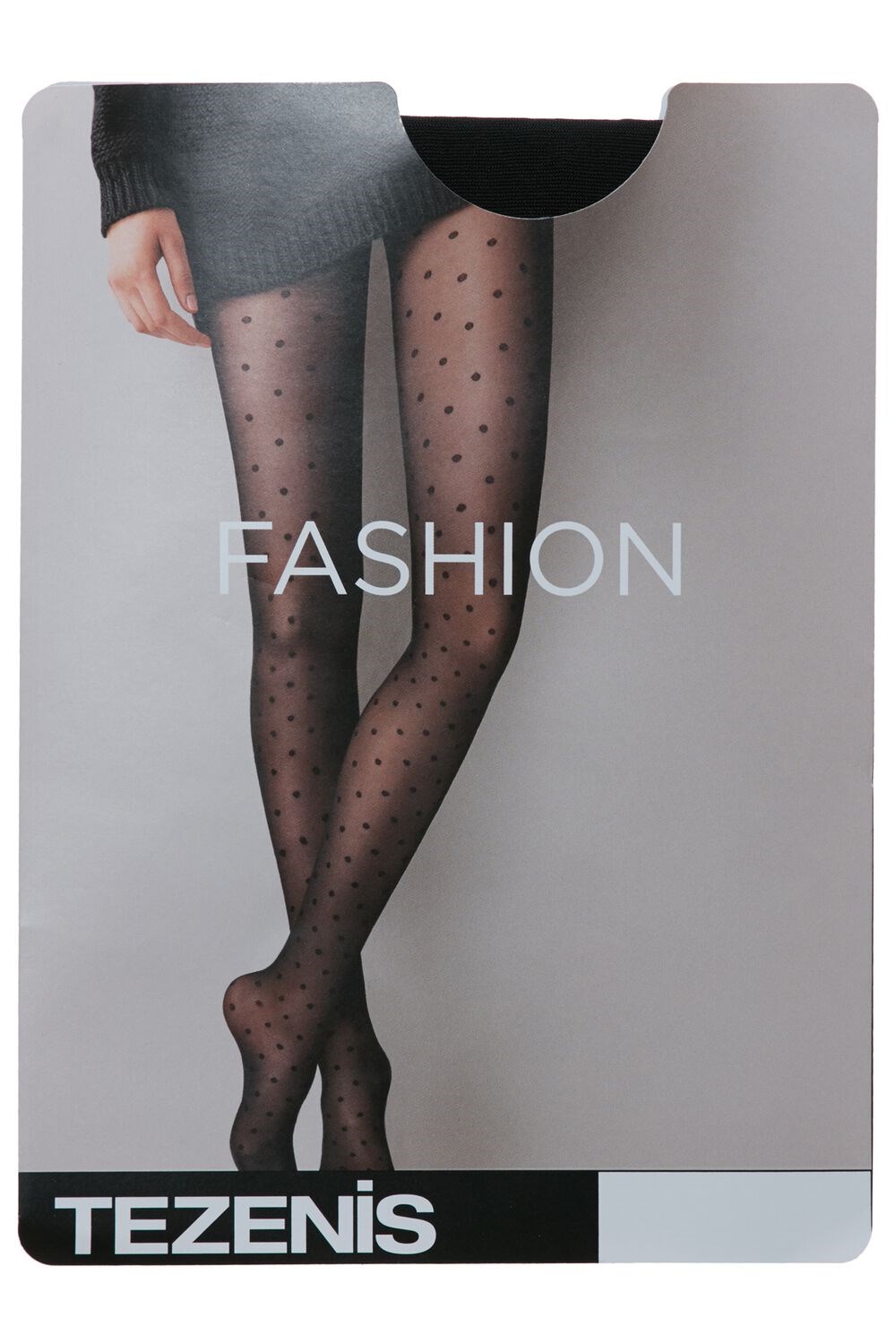 Tezenis 40-Denier Print Tights Czarne | 5403-OBSMI