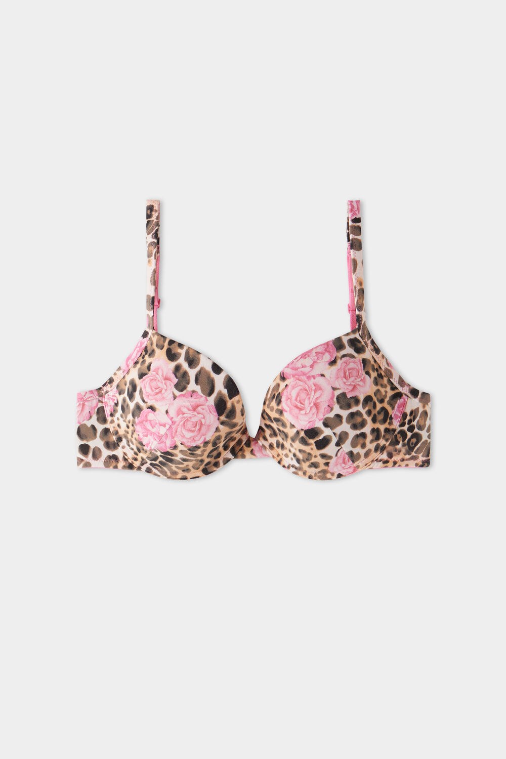 Tezenis Athens Printed Push-Up Bra Różowe | 2346-JECBZ