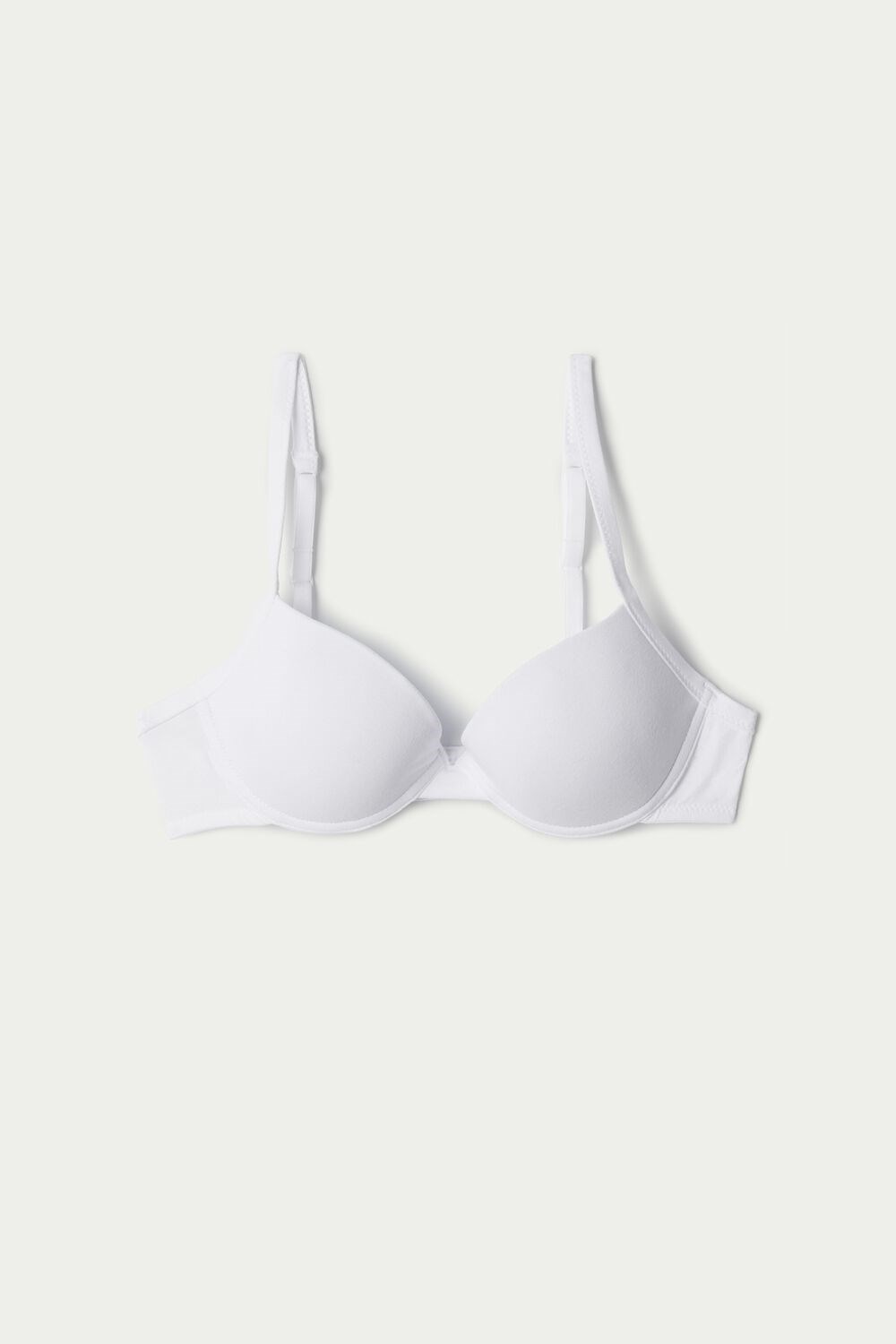 Tezenis Athens Push-Up Bra in Bawełniane Białe Białe | 4130-QXUZW