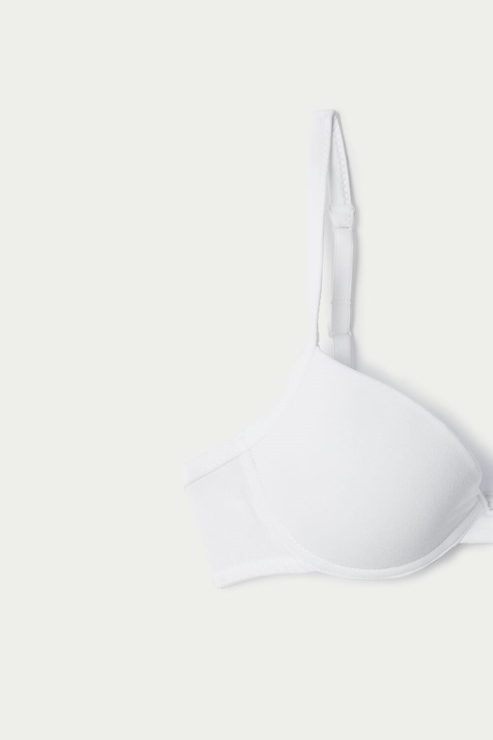 Tezenis Athens Push-Up Bra in Bawełniane Białe Białe | 4130-QXUZW