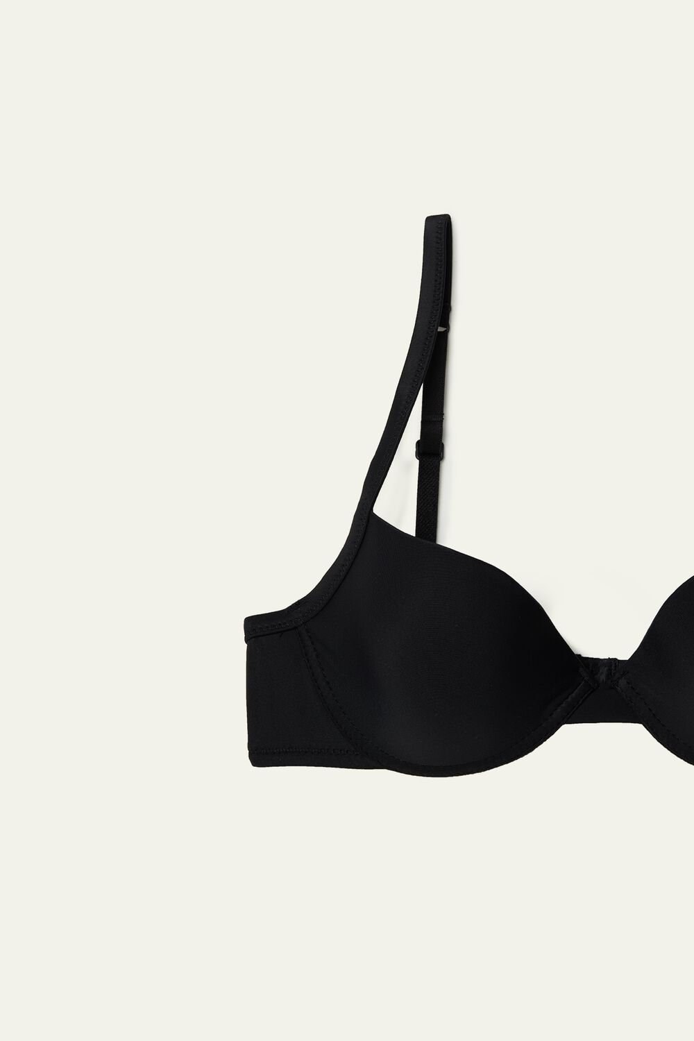 Tezenis Athens Push-Up Bra in Microfiber Czarne Czarne | 8246-GPWTA