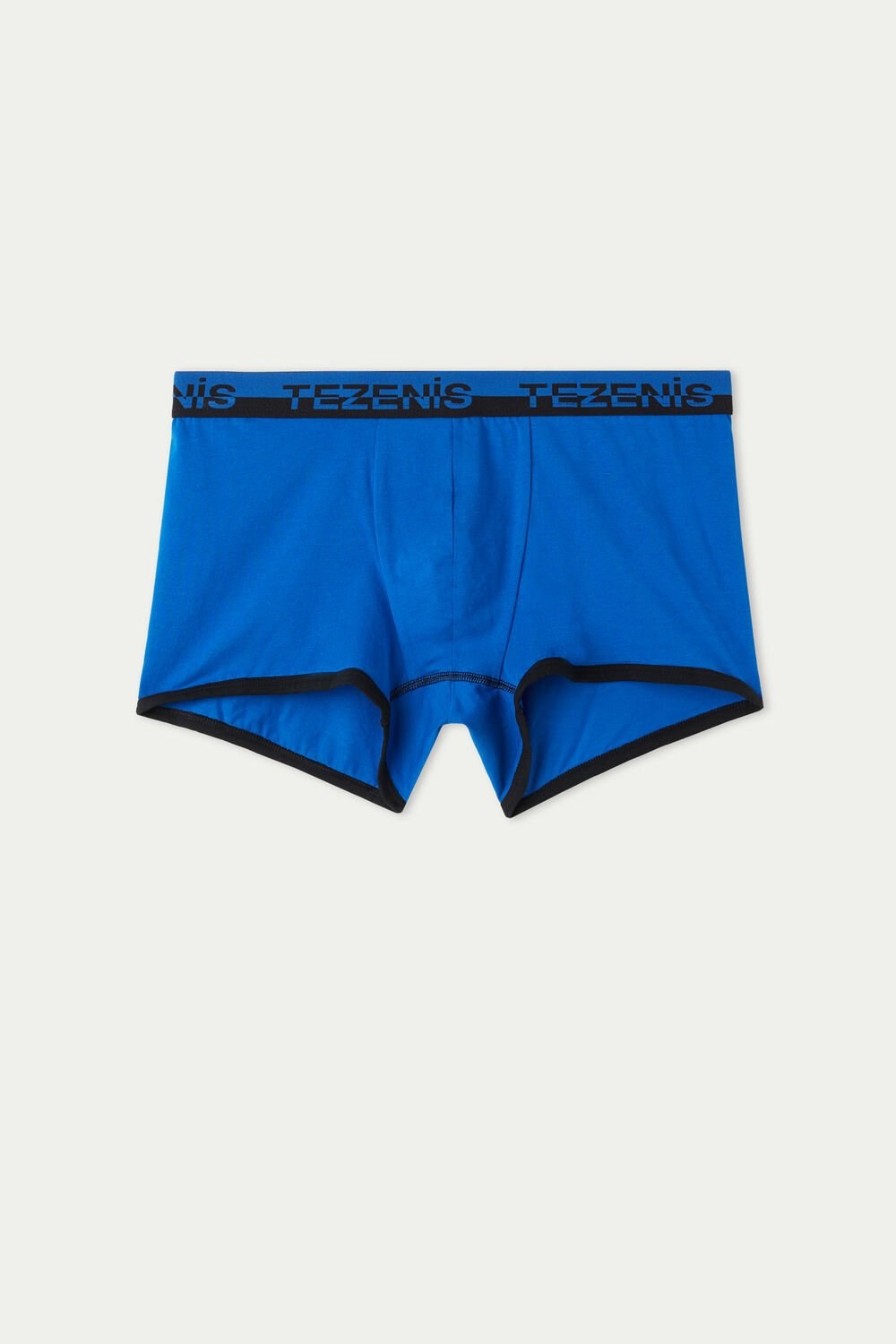 Tezenis Bawełniane Boxers with Logo Elastic Band Niebieskie Jasny | 7349-RSBWQ