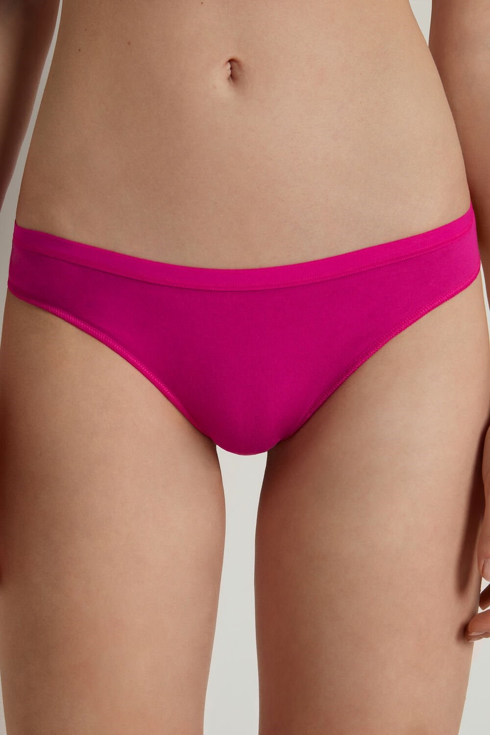 Tezenis Bawełniane Cheeky Briefs Różowe Ciemny | 3795-WXDTL