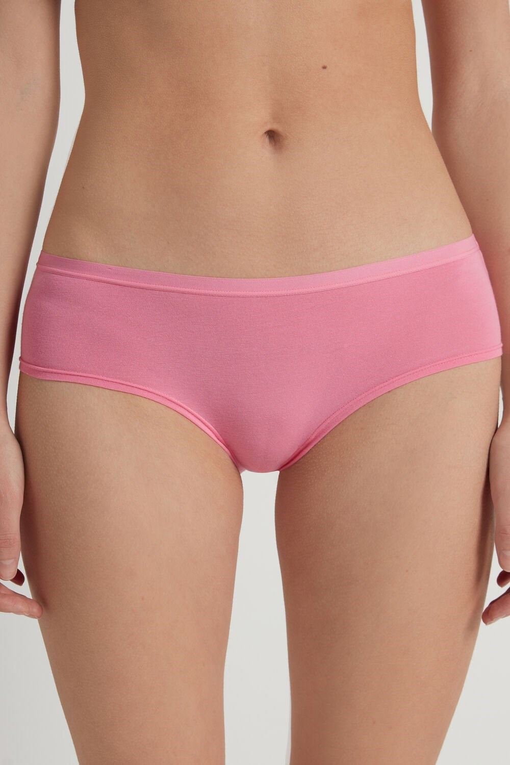 Tezenis Bawełniane French Panties Różowe Różowe | 6132-ZKFDE