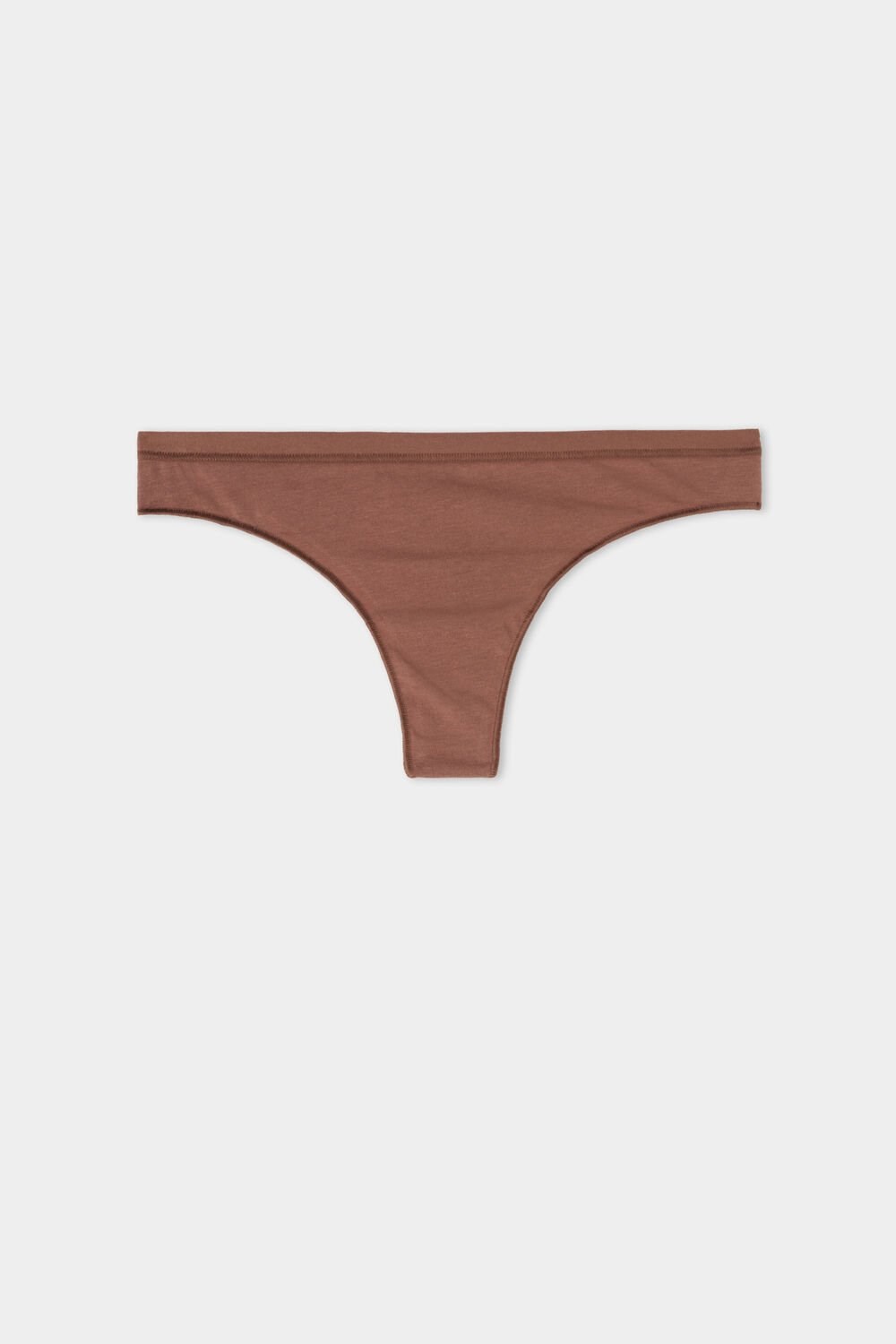 Tezenis Bawełniane G String Brązowe Brązowe | 2601-WCXRQ