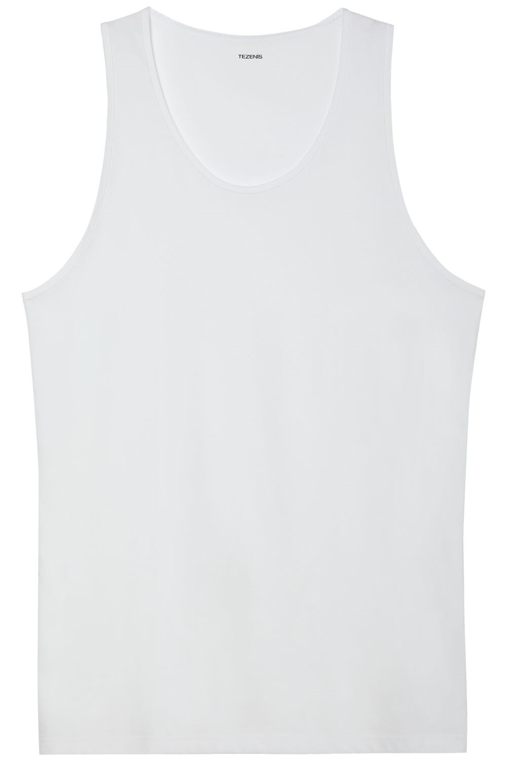 Tezenis Bawełniane Jersey Undershirt Białe Białe | 4173-BXMID