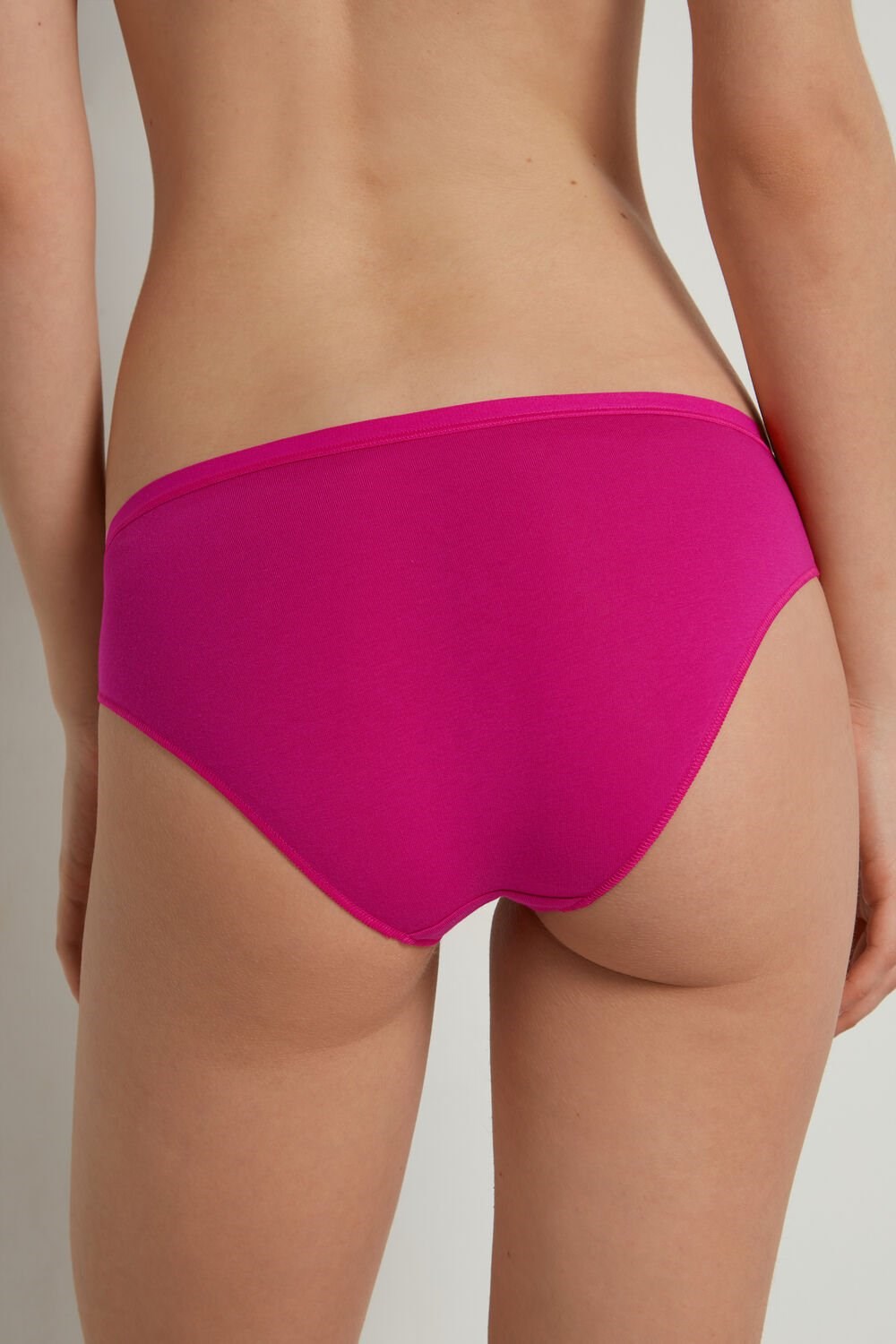 Tezenis Bawełniane Panties Różowe Ciemny | 2589-AWCHY