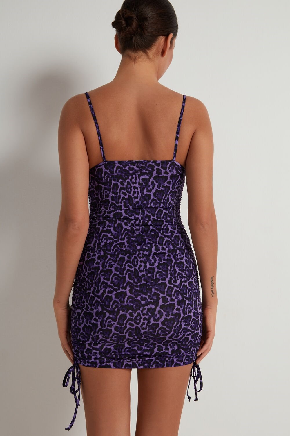 Tezenis Bez Rękawów Sukienki with Drawstrings Violet Violet Animal Print 305v | 8912-DTSMF