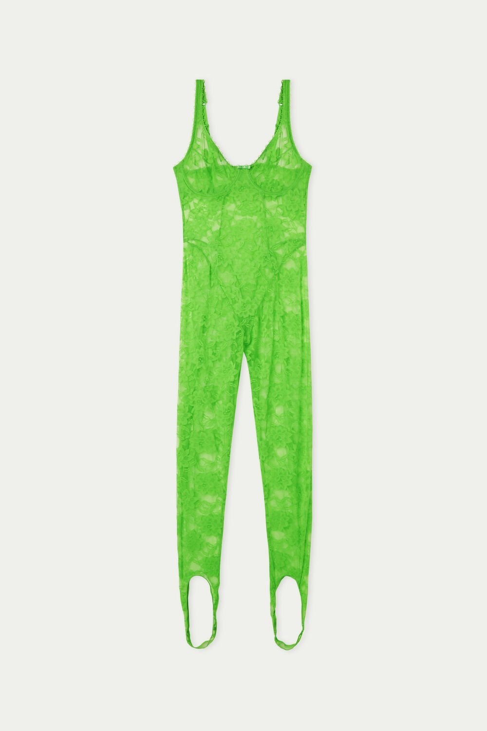 Tezenis Blooming Koronkowe Balconette Jumpsuit Zielone Zielone | 8349-VUSAZ