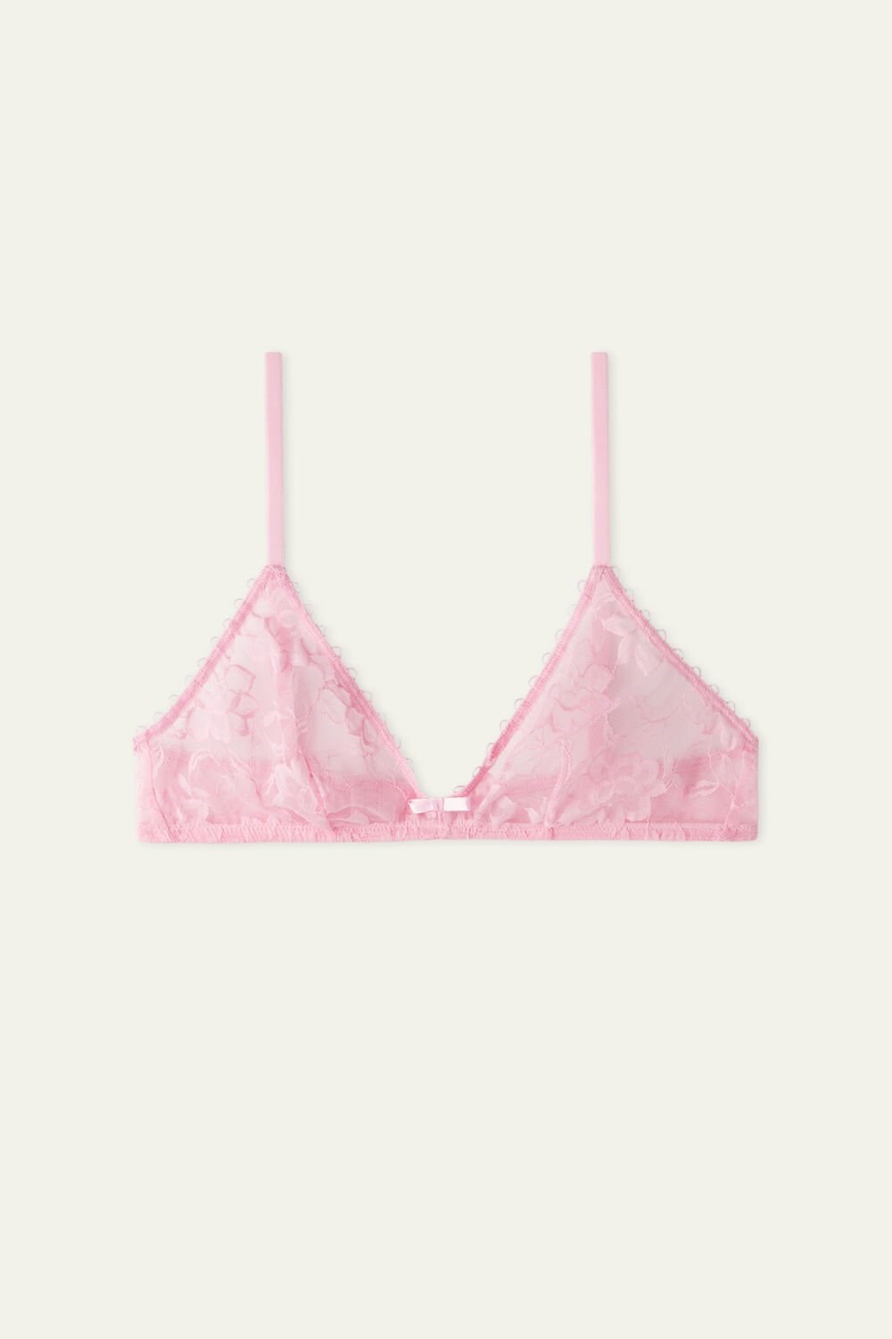 Tezenis Blooming Koronkowe Triangle Bra Różowe Różowe | 4508-JTXOF