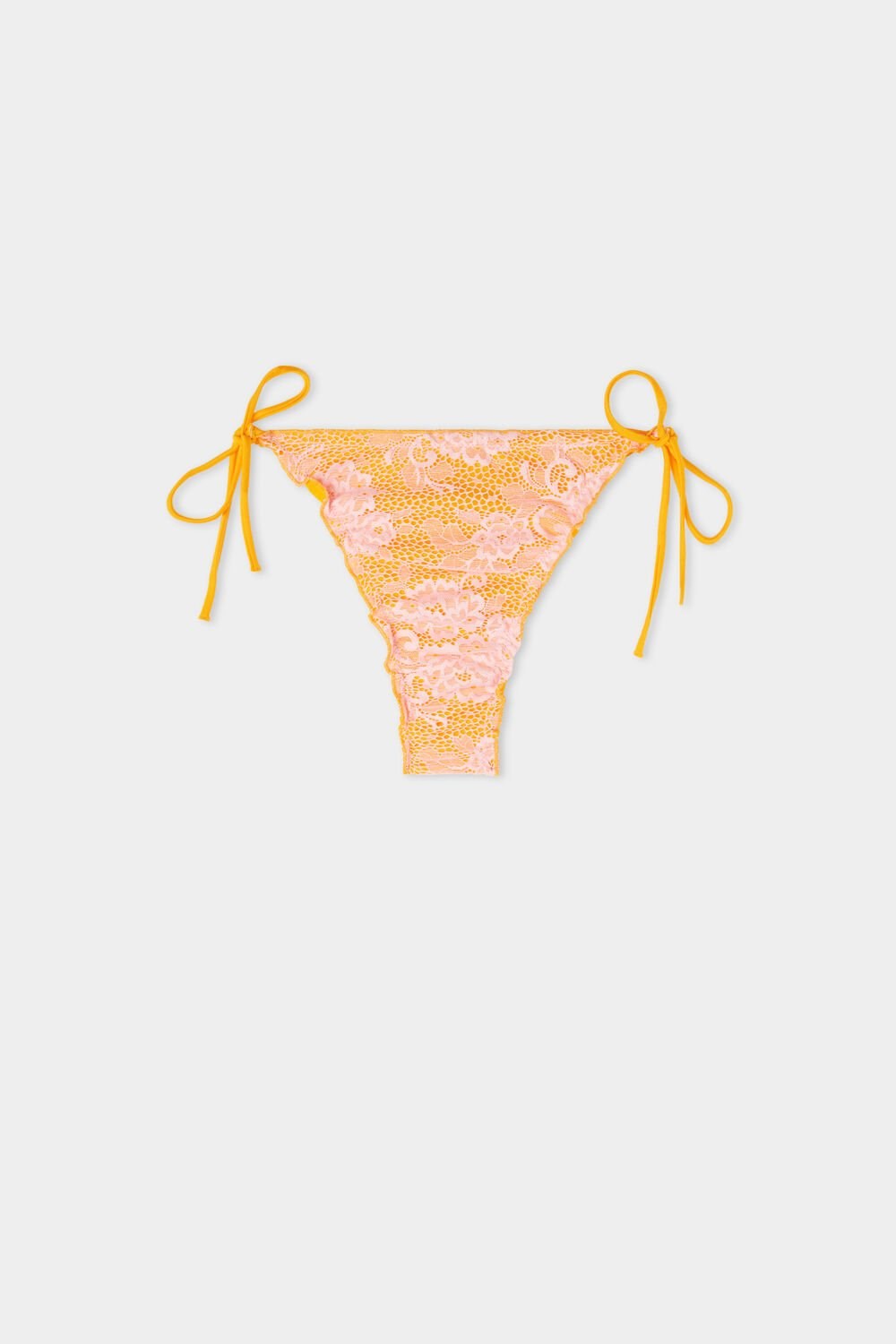 Tezenis Blush Koronkowe String Brazilian Bikini Bottoms Różowe | 2876-USQYG