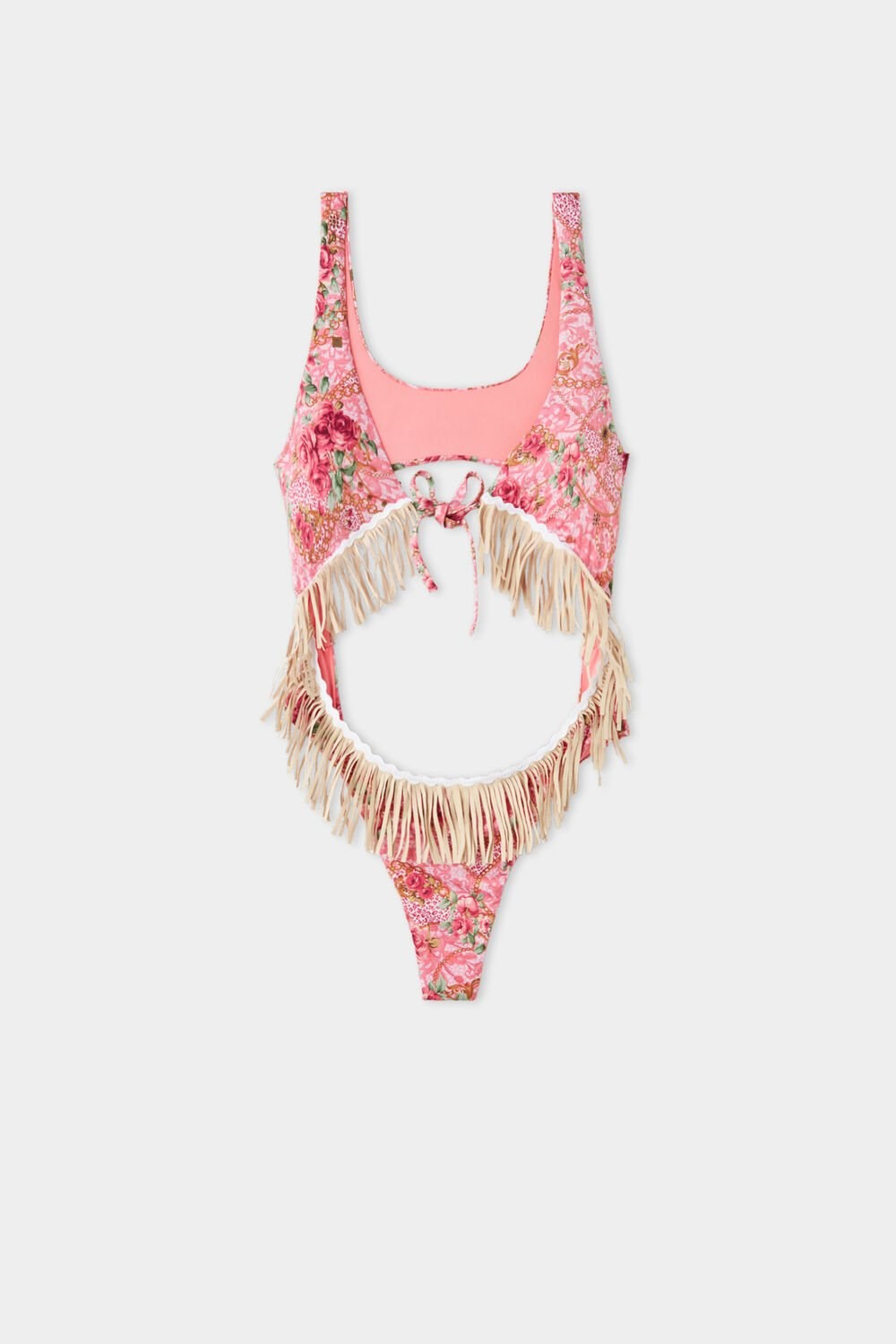 Tezenis Boho Chic One-Piece Swimsuit Różowe | 4650-QBAYS