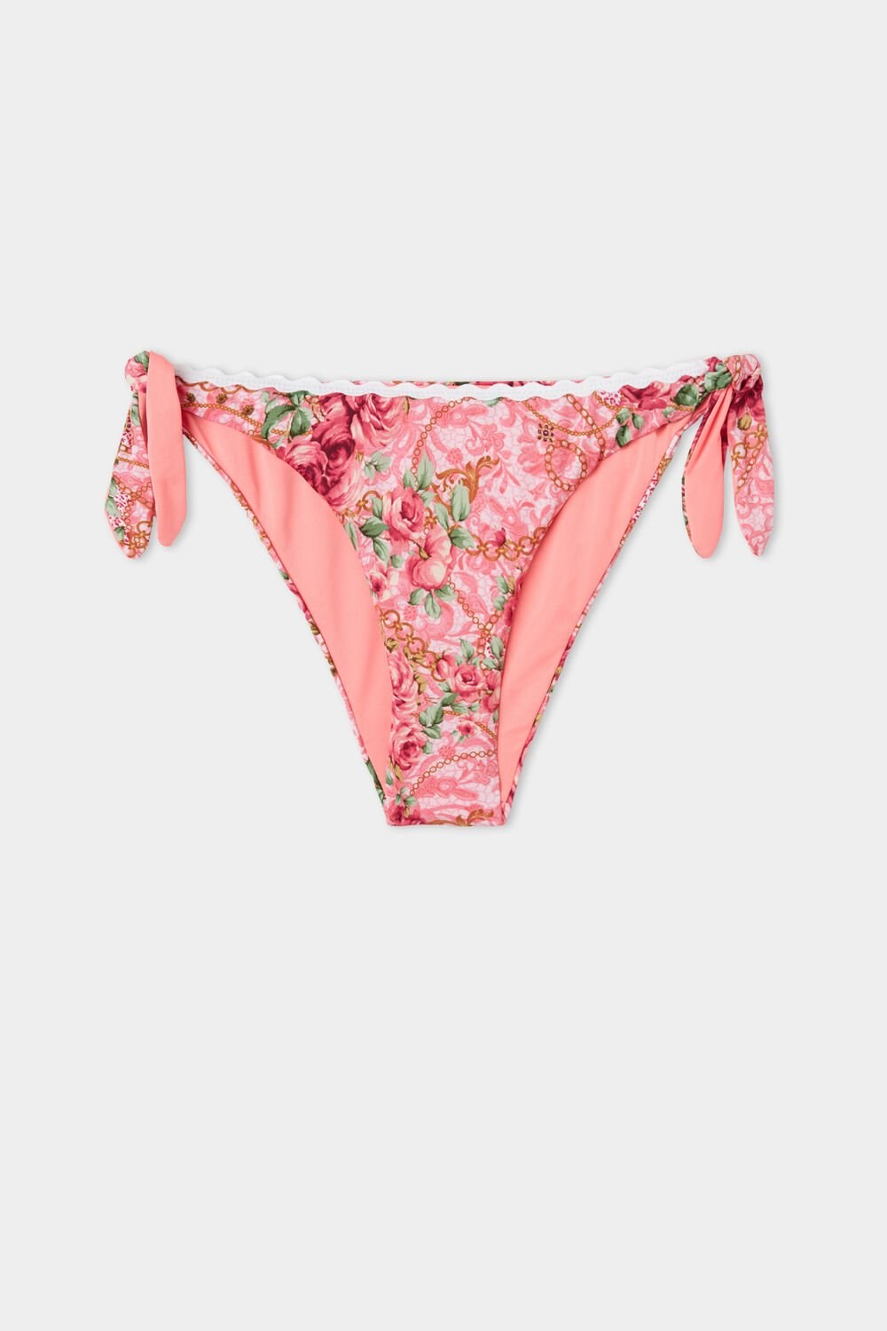 Tezenis Boho Chic Side-Tie Bikini Bottoms Różowe | 7243-APBQR