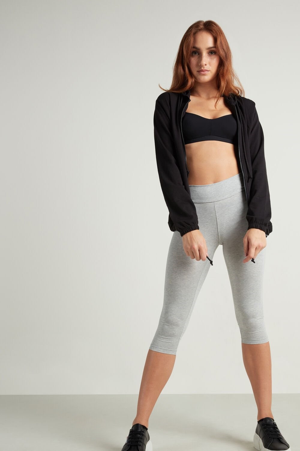 Tezenis Capri Leggings Szare Głęboka | 9643-WKHCO