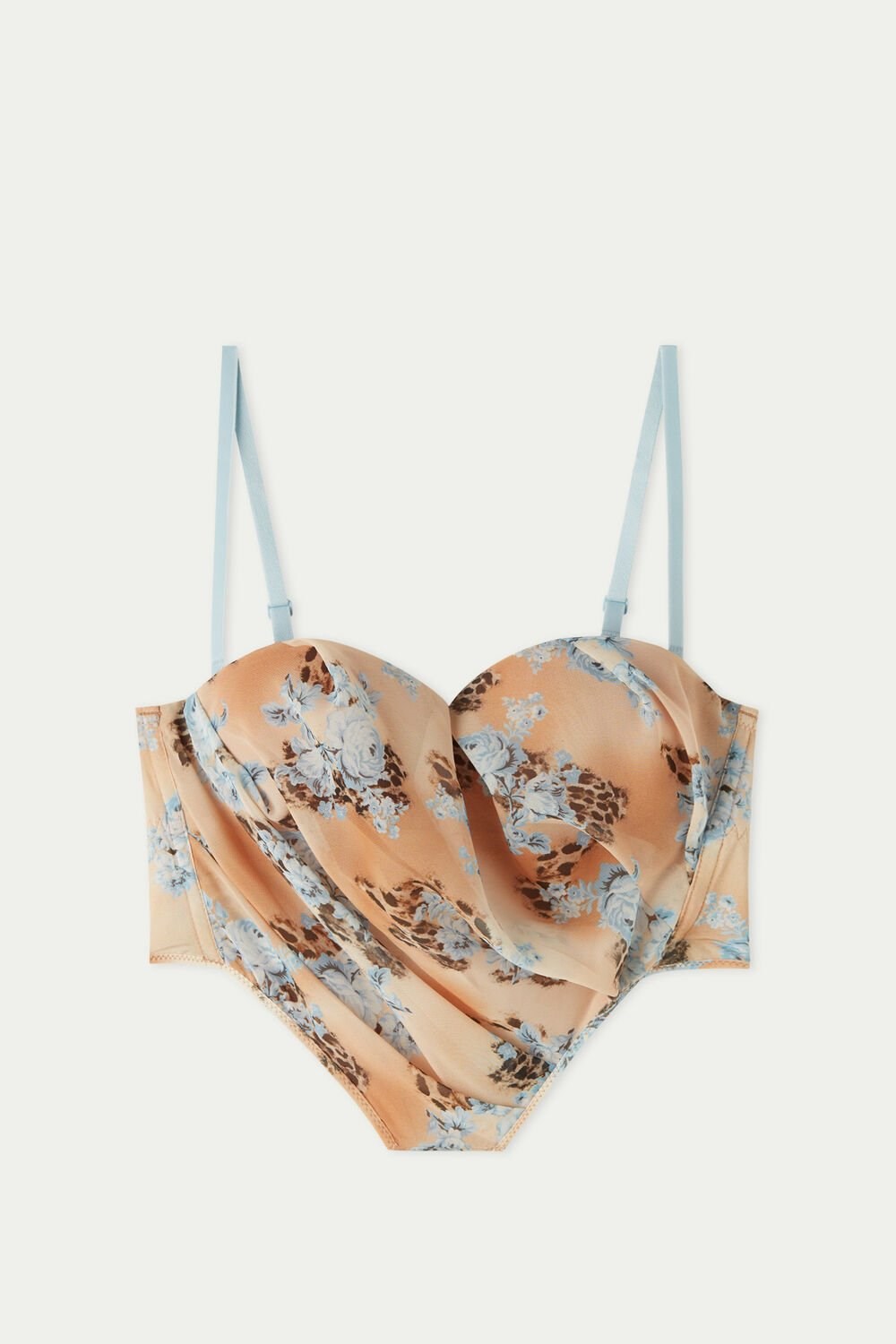 Tezenis Country Flowers Bra Top Brązowe Panterka | 6034-QRBCG