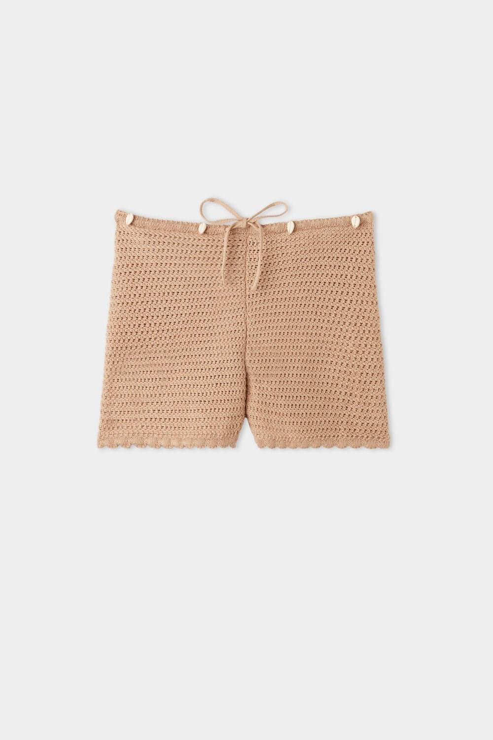 Tezenis Crocheted Shorts with Shells Nude Nude Sand 557v | 9138-FHQZJ