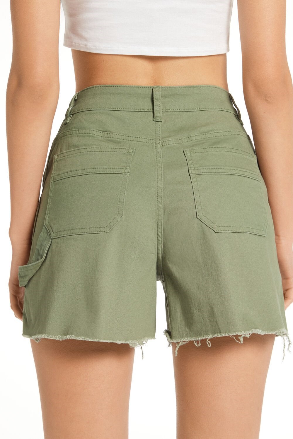 Tezenis Denim Cargo Shorts Zielone Zielone | 3764-HDKCX