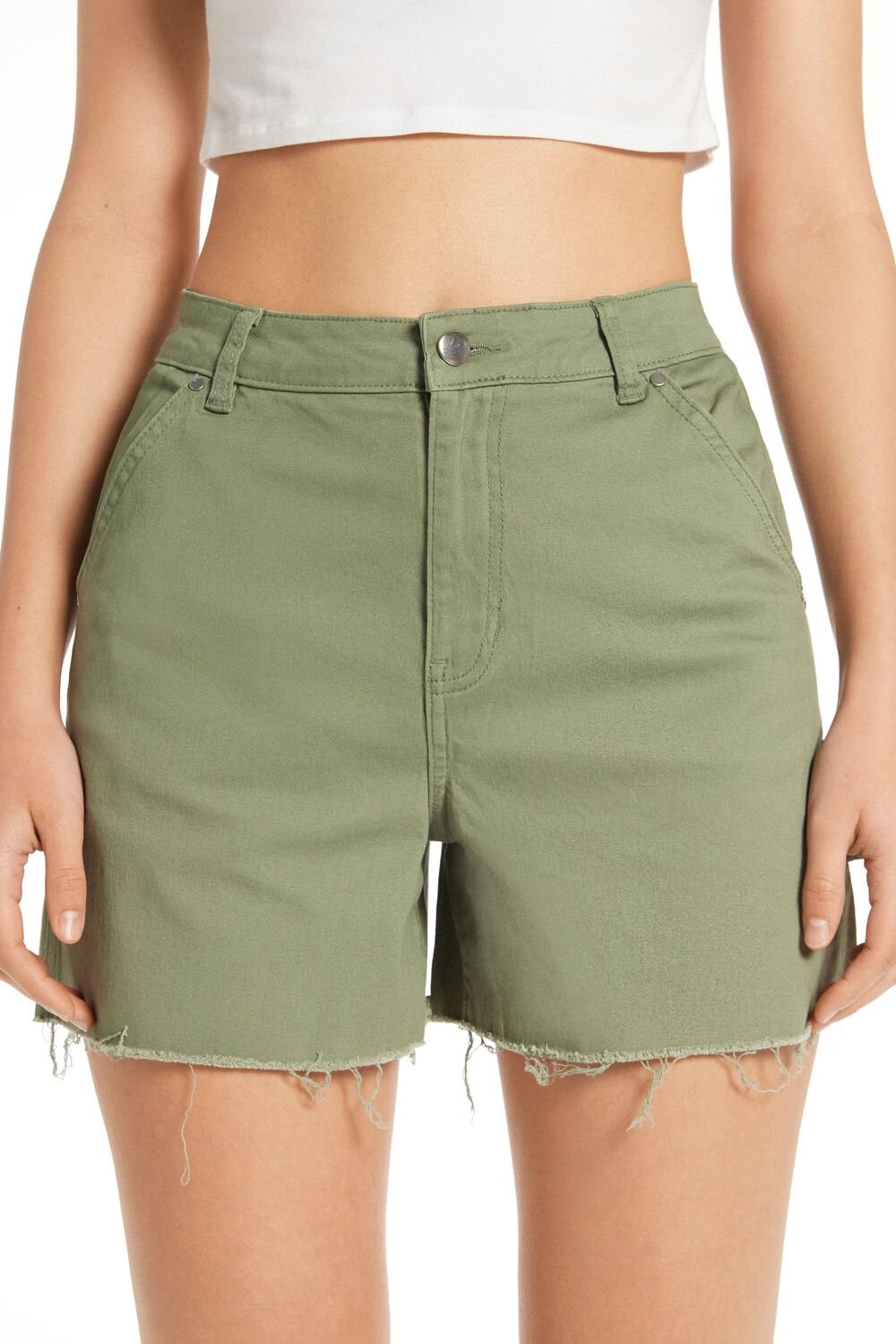 Tezenis Denim Cargo Shorts Zielone Zielone | 3764-HDKCX