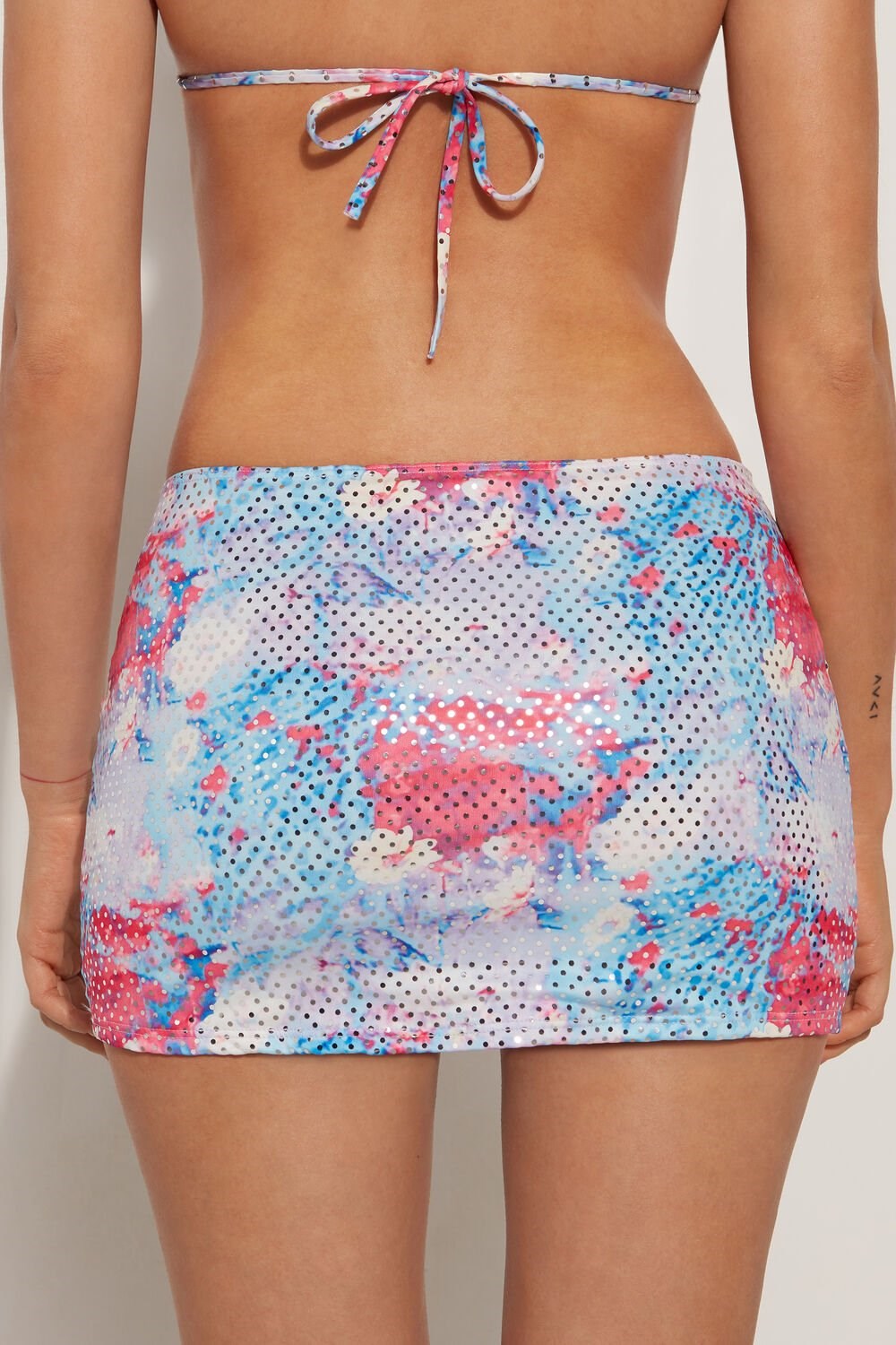 Tezenis Disco Tropical Mini Pareo Skirt Kolorowe Kwiaty | 3421-QRGIZ