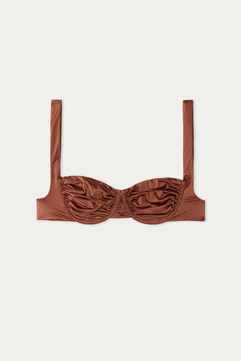 Tezenis Elegancki Dream Balconette Bikini Top Brązowe Brązowe | 4758-ISGDT