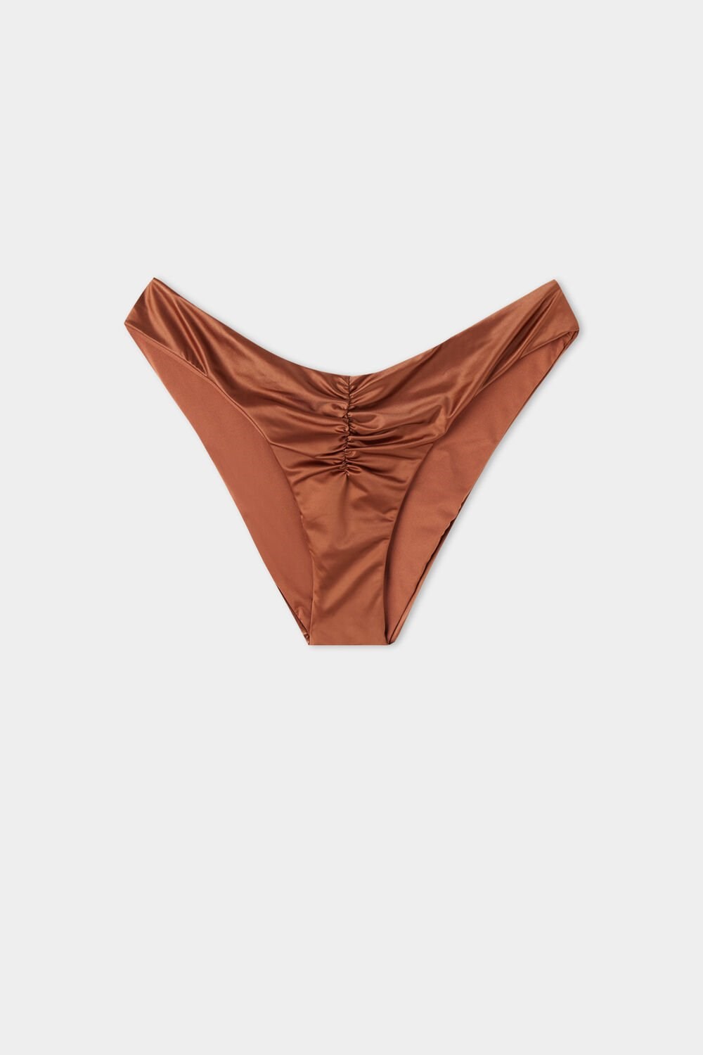 Tezenis Elegancki Dream High-Cut Bikini Bottoms Brązowe Brązowe | 6351-GCAWO