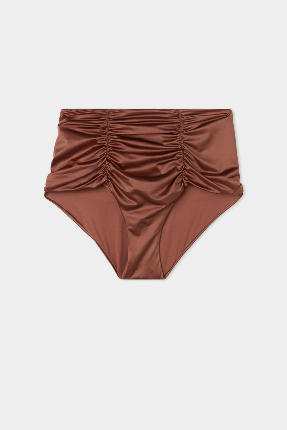 Tezenis Elegancki Dream High-Waisted Panties Brązowe Brązowe | 4182-SPFZQ