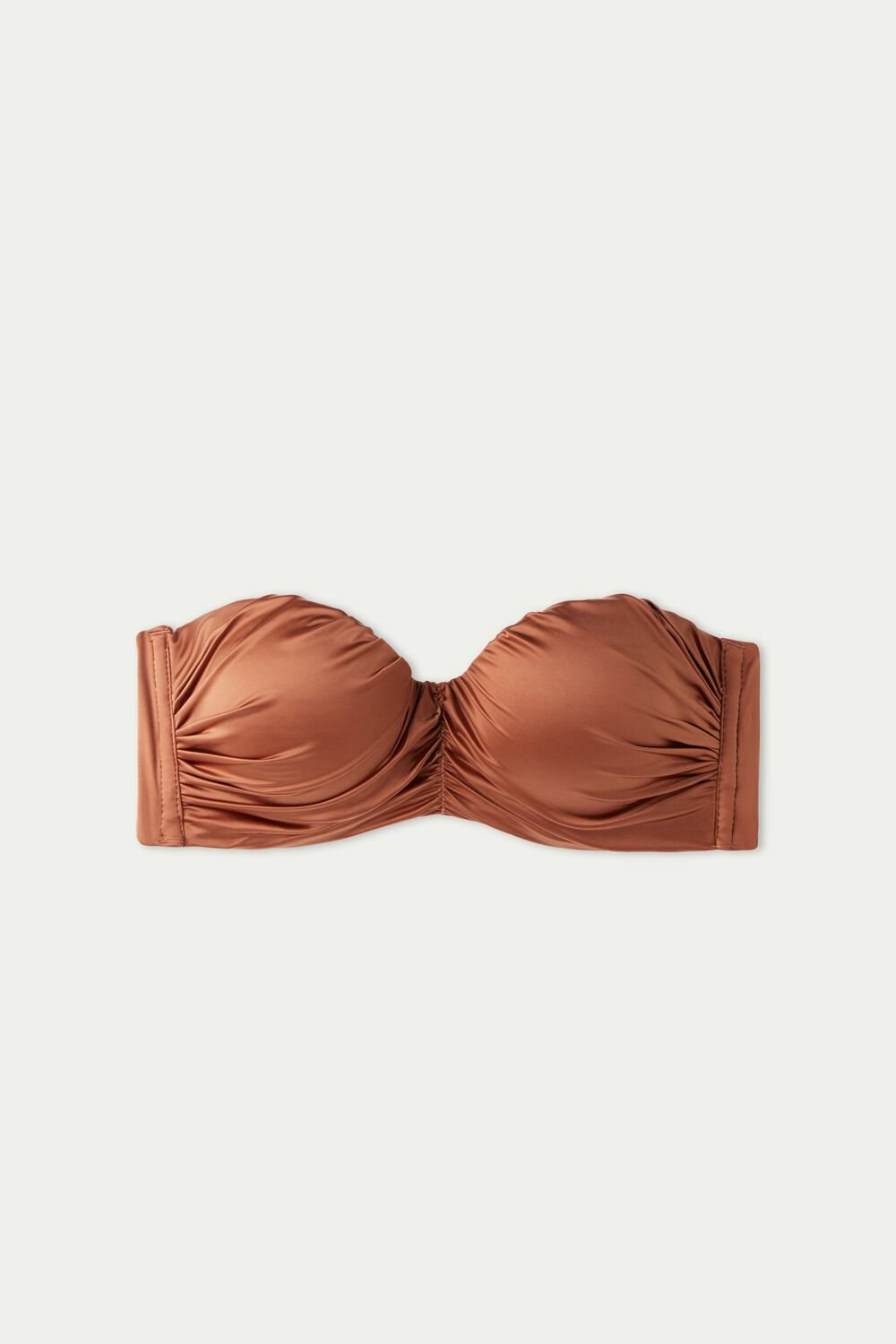 Tezenis Elegancki Dream Watowany Bandeau Bikini Top Brązowe Brązowe | 3748-CNOWG