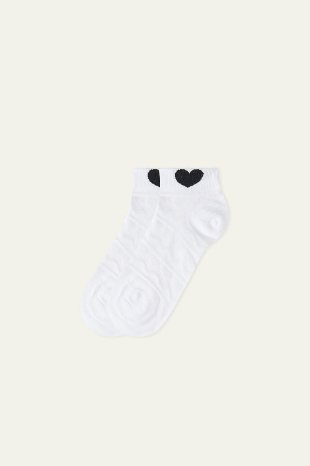 Tezenis Fancy No Show Socks Białe | 1809-QNPLB