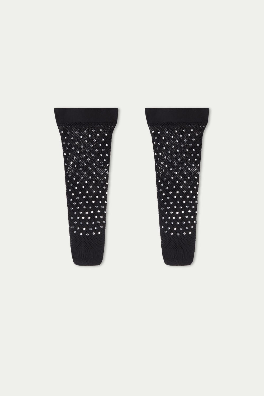 Tezenis Fishnet Socks with Rhinestones Czarne Czarne | 1053-SXBJA