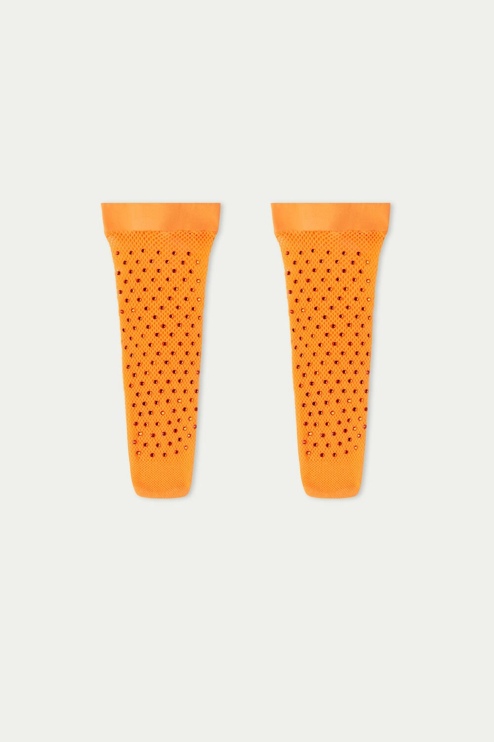 Tezenis Fishnet Socks with Rhinestones Pomarańczowe Pomarańczowe | 0945-GBEMQ