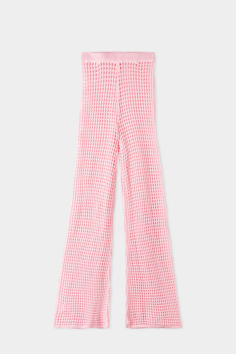 Tezenis Full Length Palazzo Pants in Mesh Crochet Różowe Różowe | 4837-RASQU