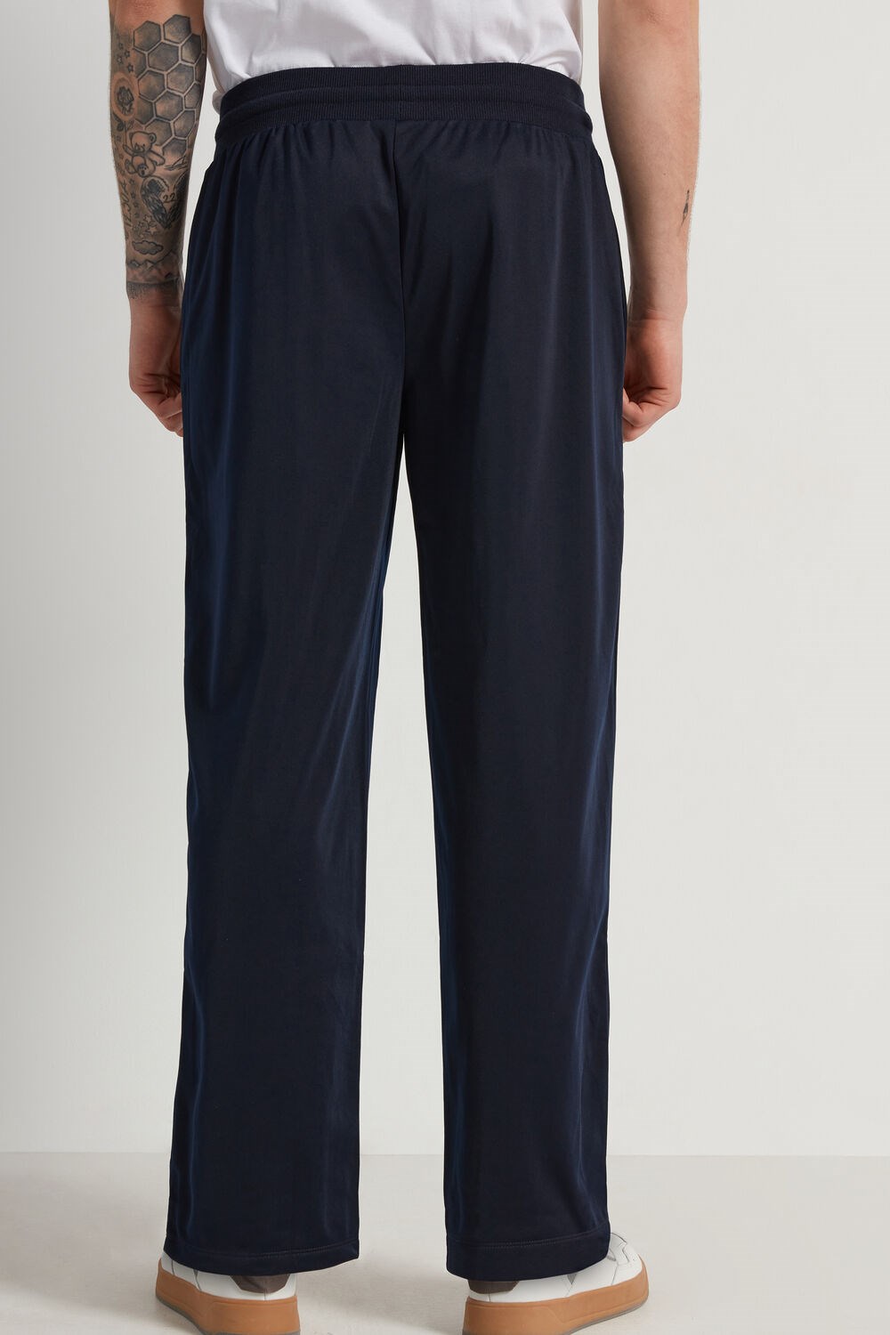 Tezenis Full Length Tricot Tracksuit Pants Niebieskie Ciemny Niebieskie | 9754-YMLEG