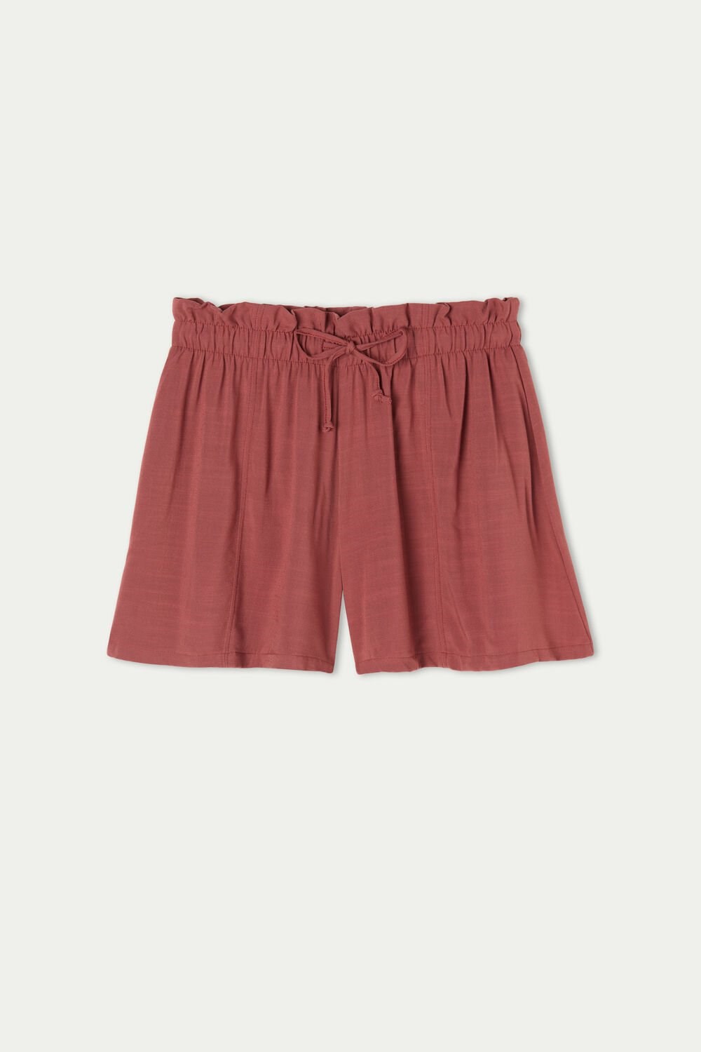 Tezenis Gathered High Rise Cloth Shorts Czerwone Czerwone | 6489-SEPGR