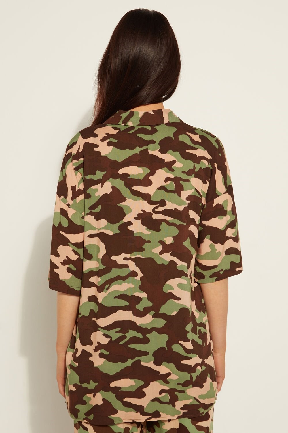 Tezenis Half-sleeve Cloth Shirt Kolorowe Camo | 1256-FWNDQ