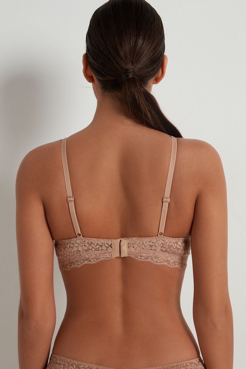 Tezenis Havana Recycled Koronkowe Triangle Bra Nude Natural Blush 1905 | 3098-ICNTR