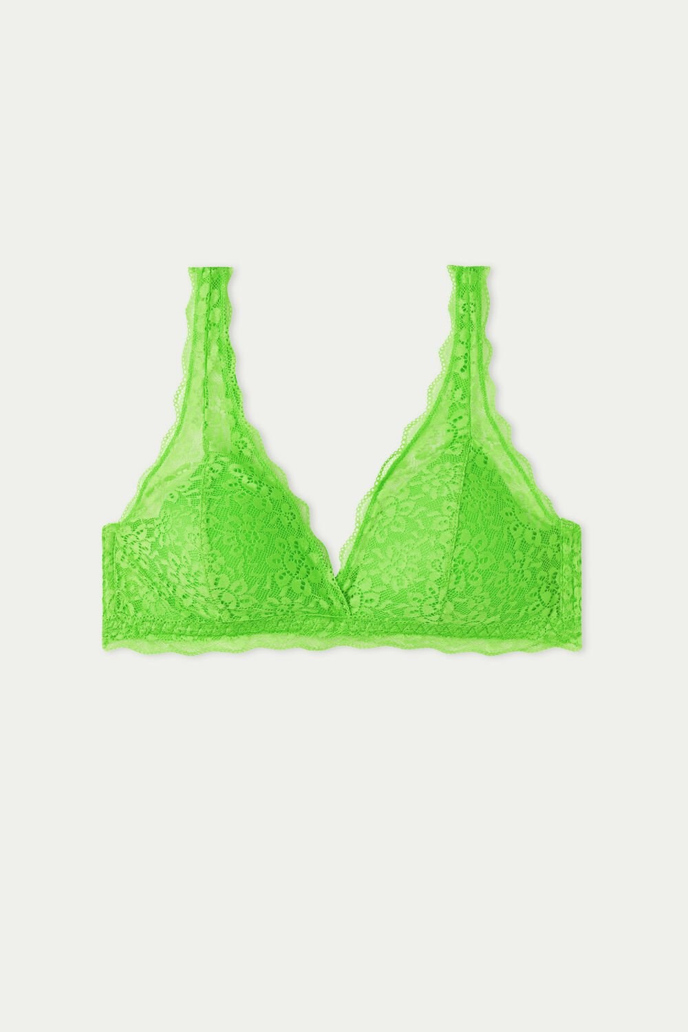 Tezenis Havana Recycled Koronkowe Triangle Bra Zielone Zielone | 7541-MUCSK