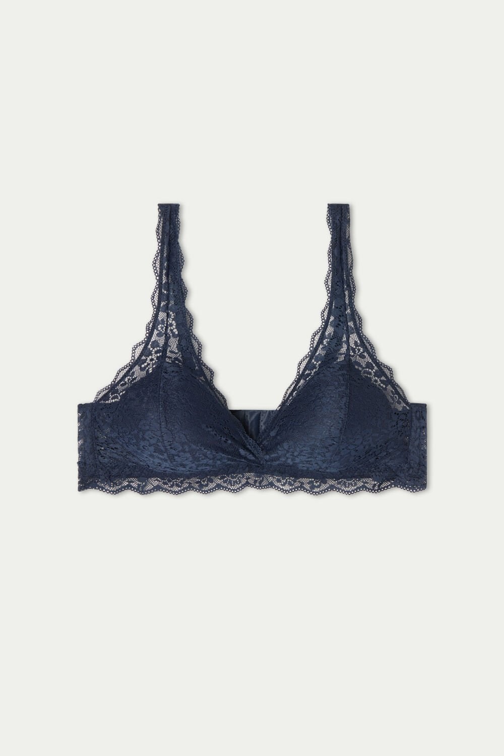 Tezenis Havana Recycled Koronkowe Triangle Bra Niebieskie Niebieskie | 8253-BTMHG