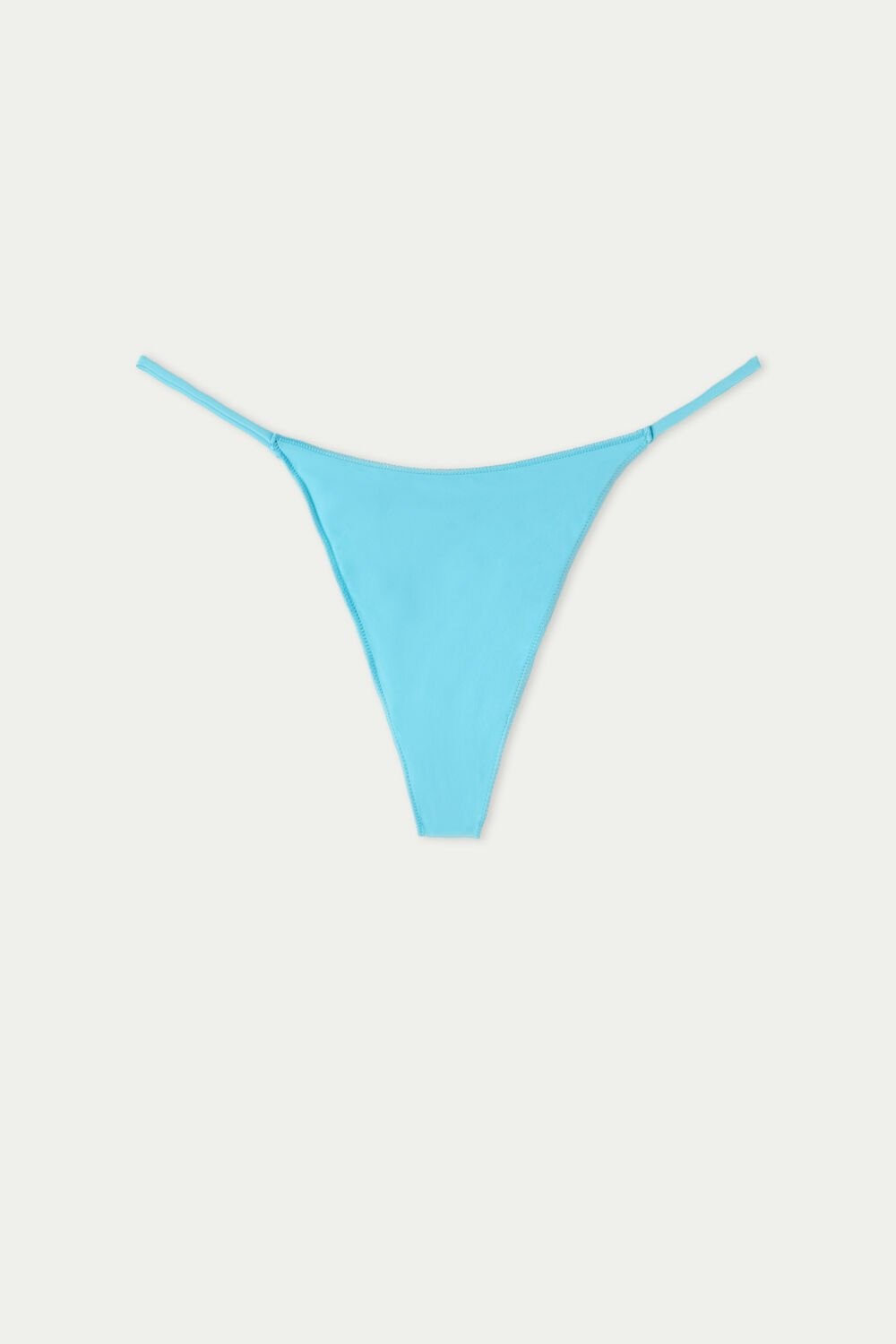 Tezenis High-Cut Microfiber Brazilian String Panties Głęboka Niebieskie Niebieskie | 4750-SRAUX