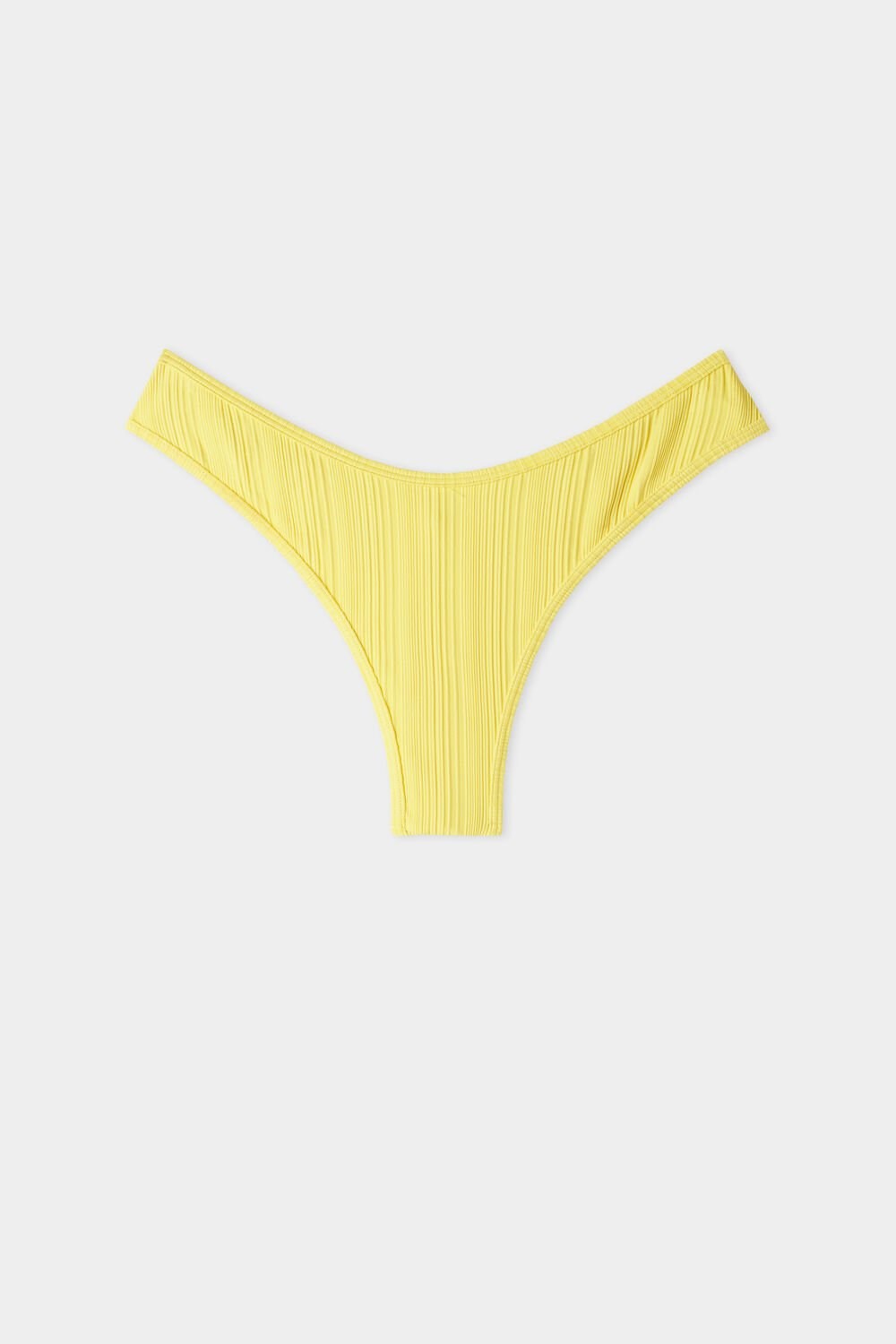 Tezenis High Cut Recycled Żebrowany Brazilian Bikini Bottoms Żółte Cytrynowy Żółte | 7890-ZSUQJ