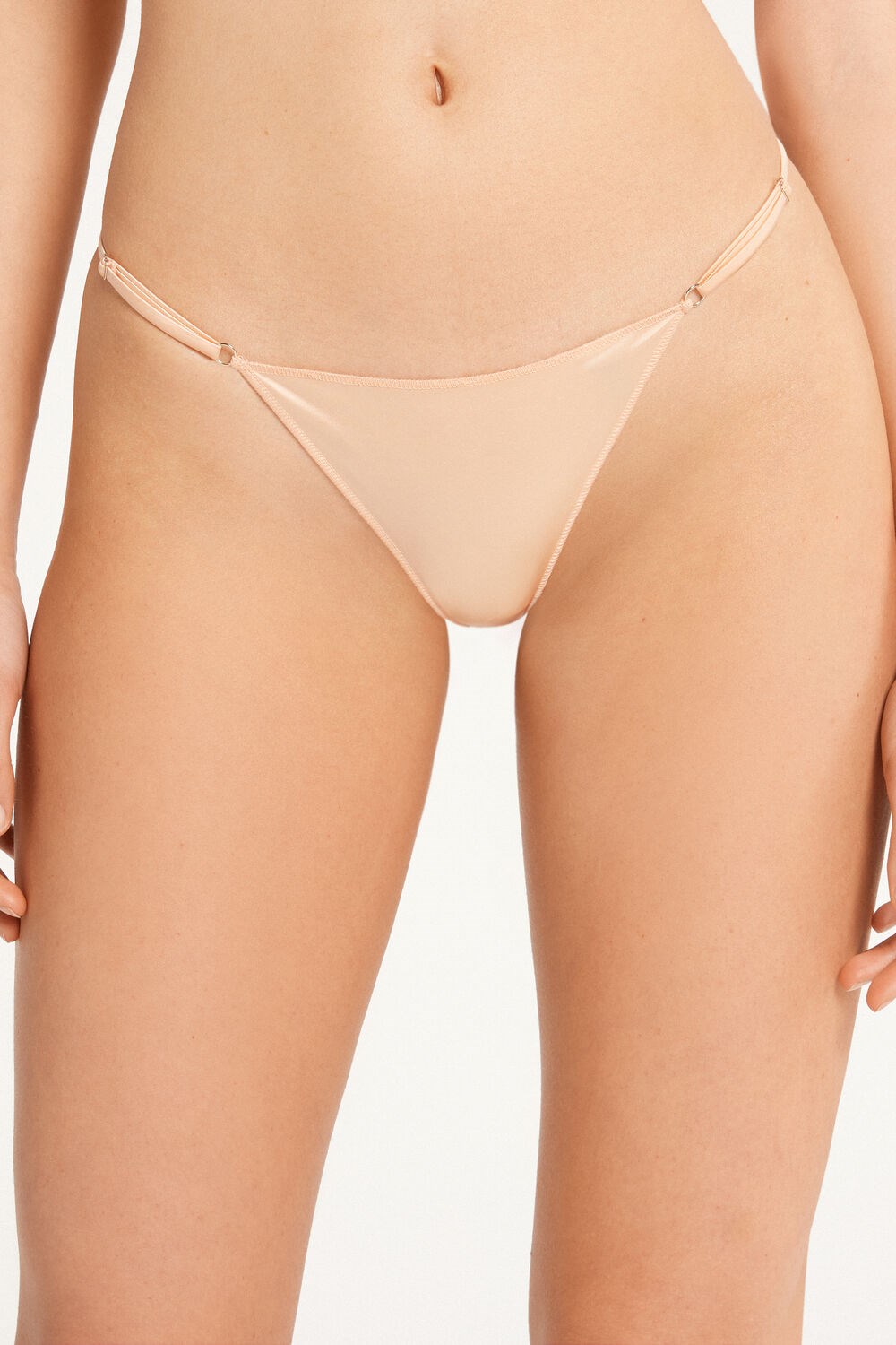 Tezenis High-Cut Stringi with Adjustable Sides Różowe | 0356-YRSJE