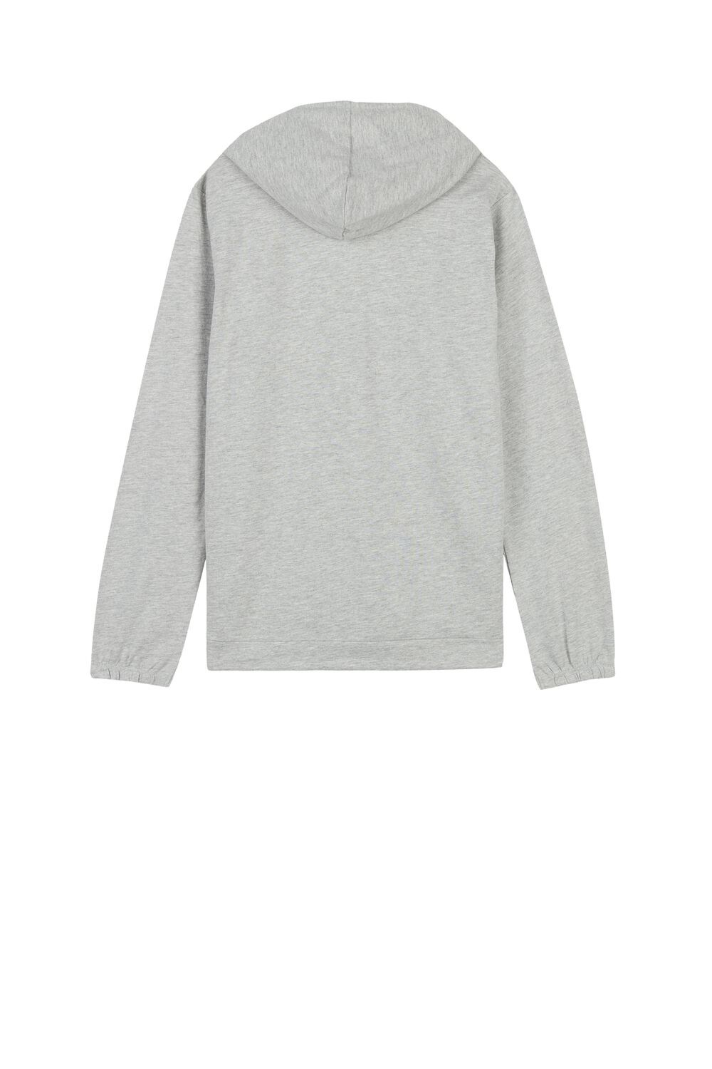 Tezenis Hoodie Sweatshirt with Zamkiem and Drawstring Szare Głęboka | 4012-MZCUT