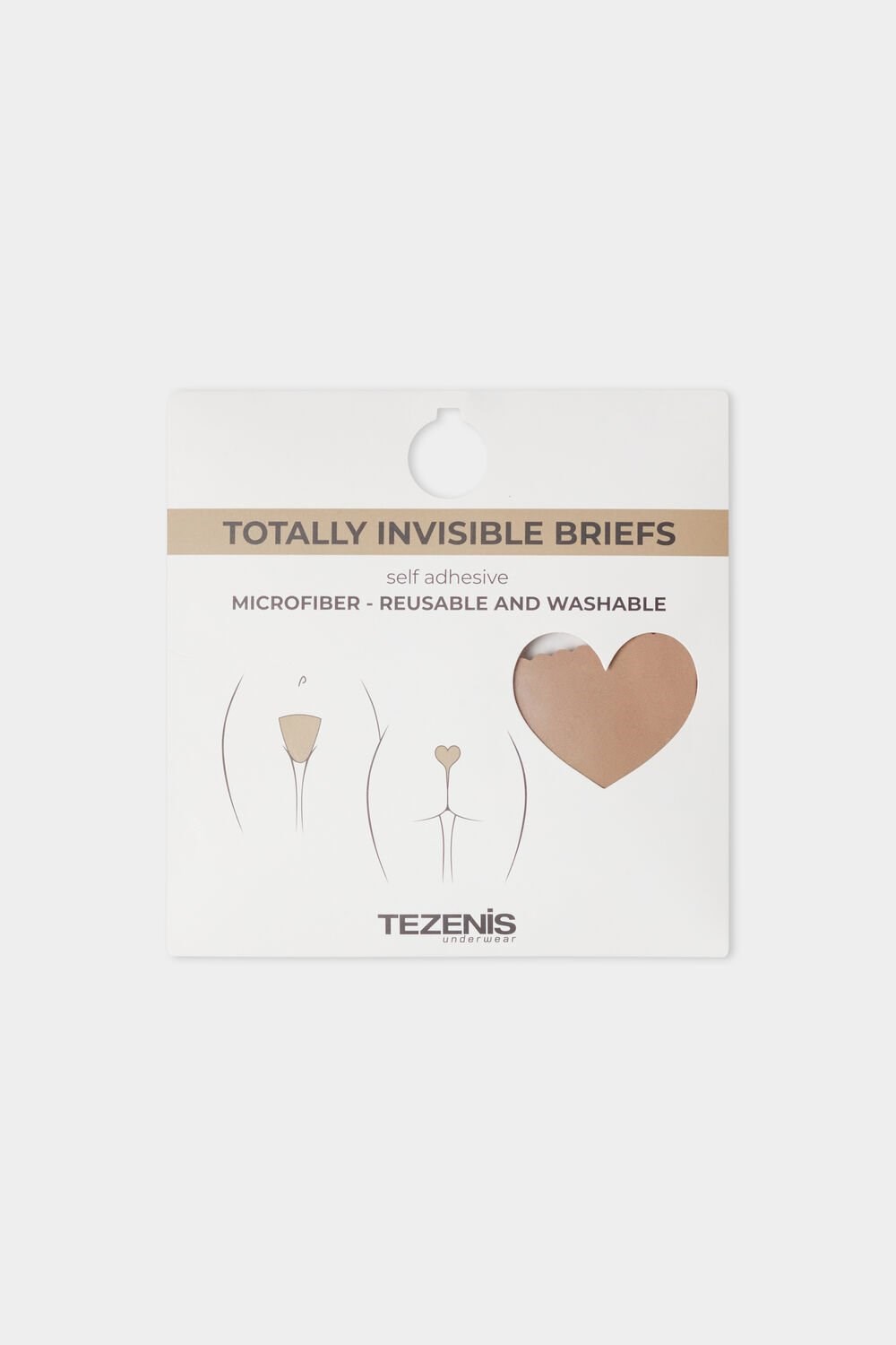 Tezenis Invisible Adhesive Stringi Nude Natural Blush 1905 | 6329-TAZON