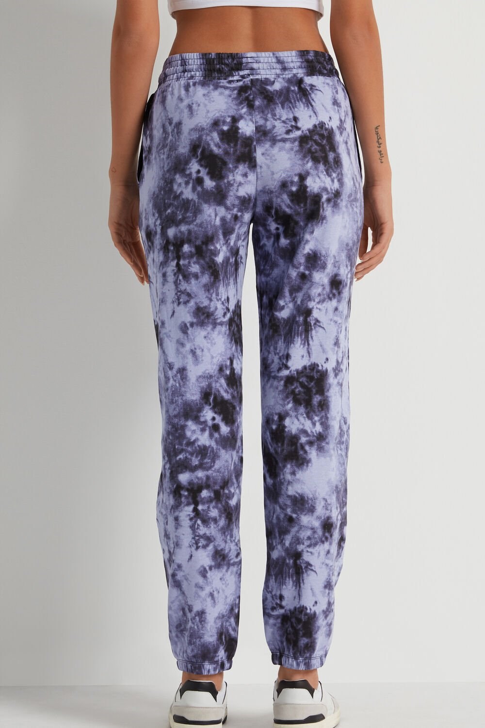 Tezenis Joggers with Welt Pocket Violet Faded Violet Print 336v | 8732-BDJES