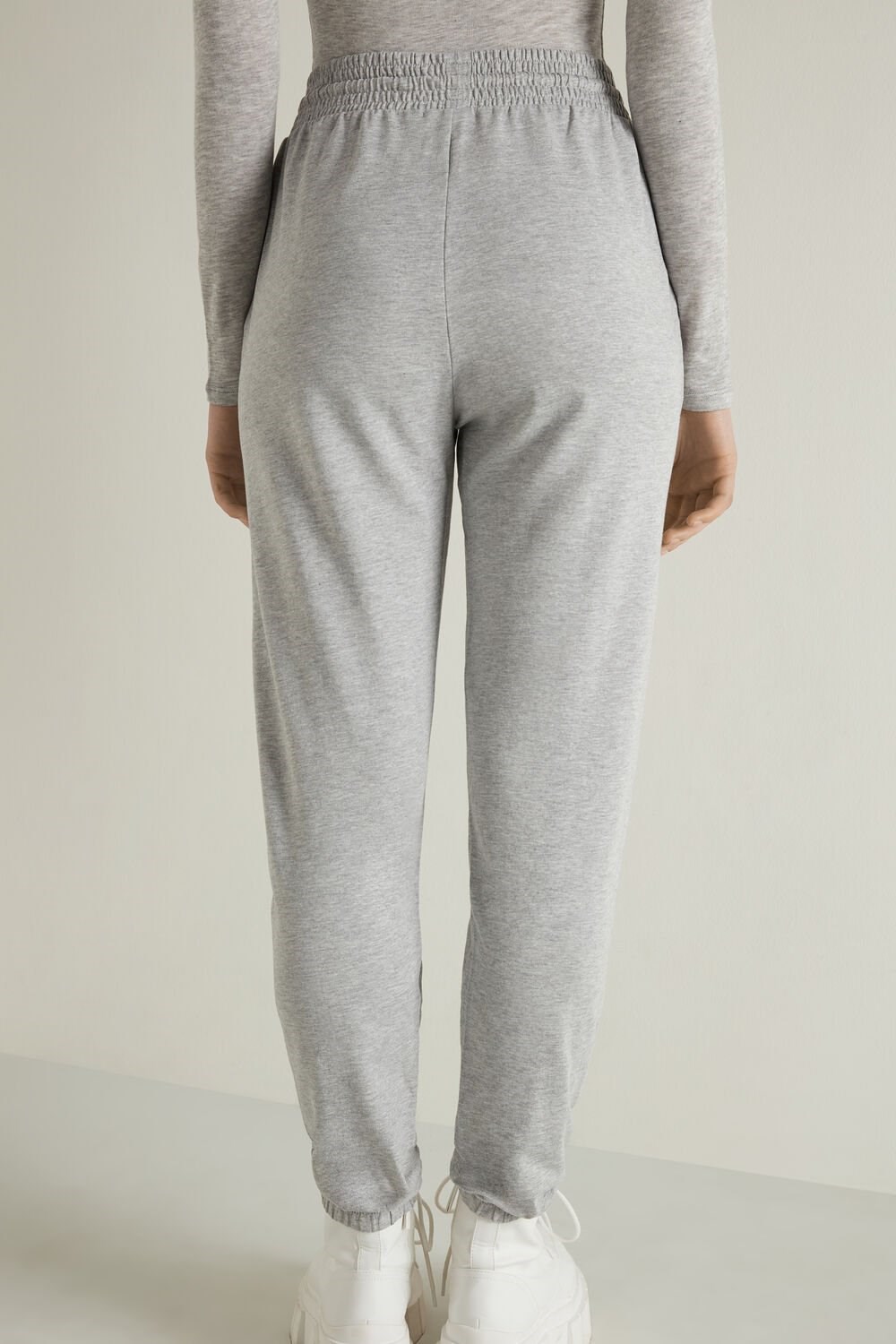 Tezenis Joggers with Welt Pocket and Drawstring Szare Głęboka | 2103-HZEWO