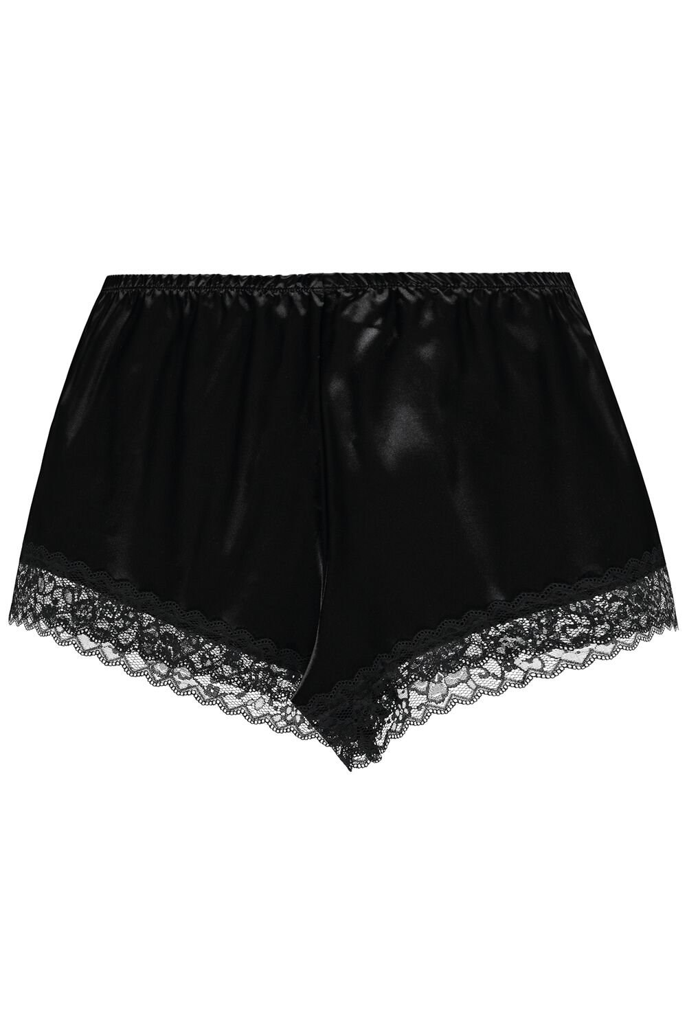 Tezenis Koronkowe and Satin Shorts Czarne Czarne | 1385-CZHXU