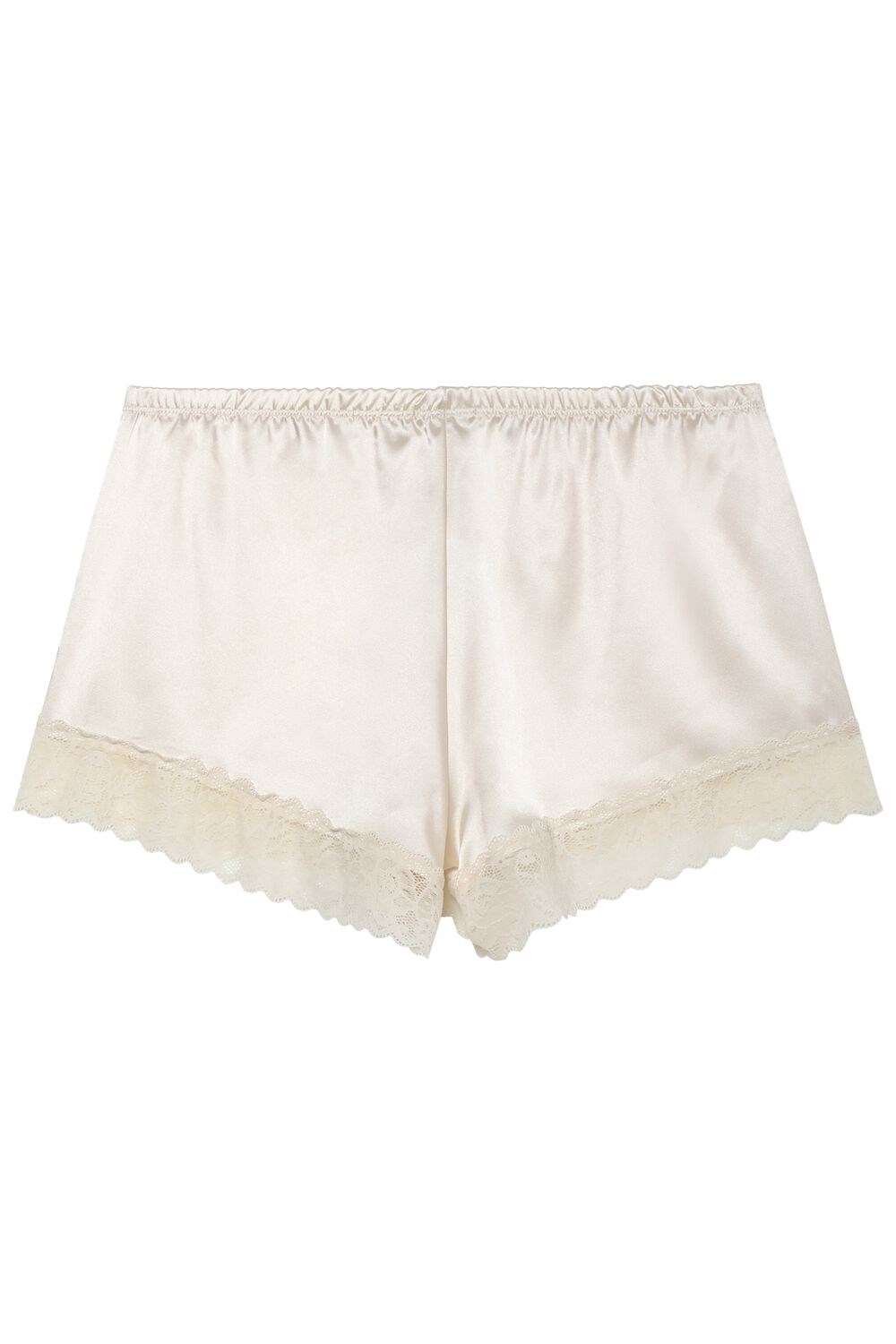 Tezenis Koronkowe and Satin Shorts Kremowe | 6384-BOYLU