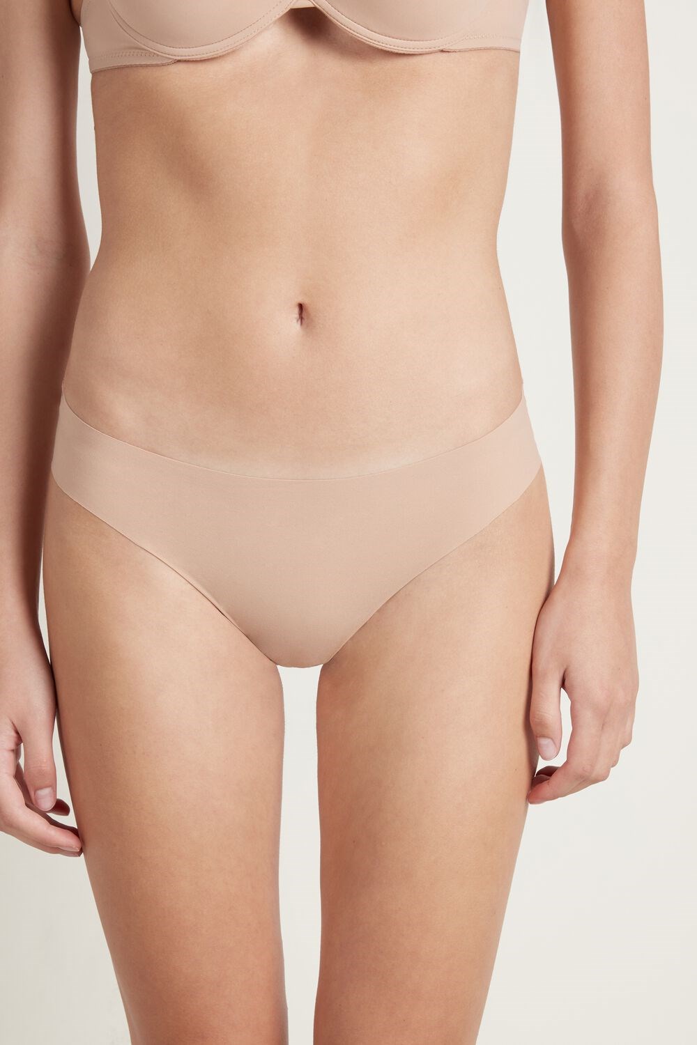 Tezenis Laser-Cut Microfiber Briefs Nude Natural Blush 1905 | 8596-QUDXO